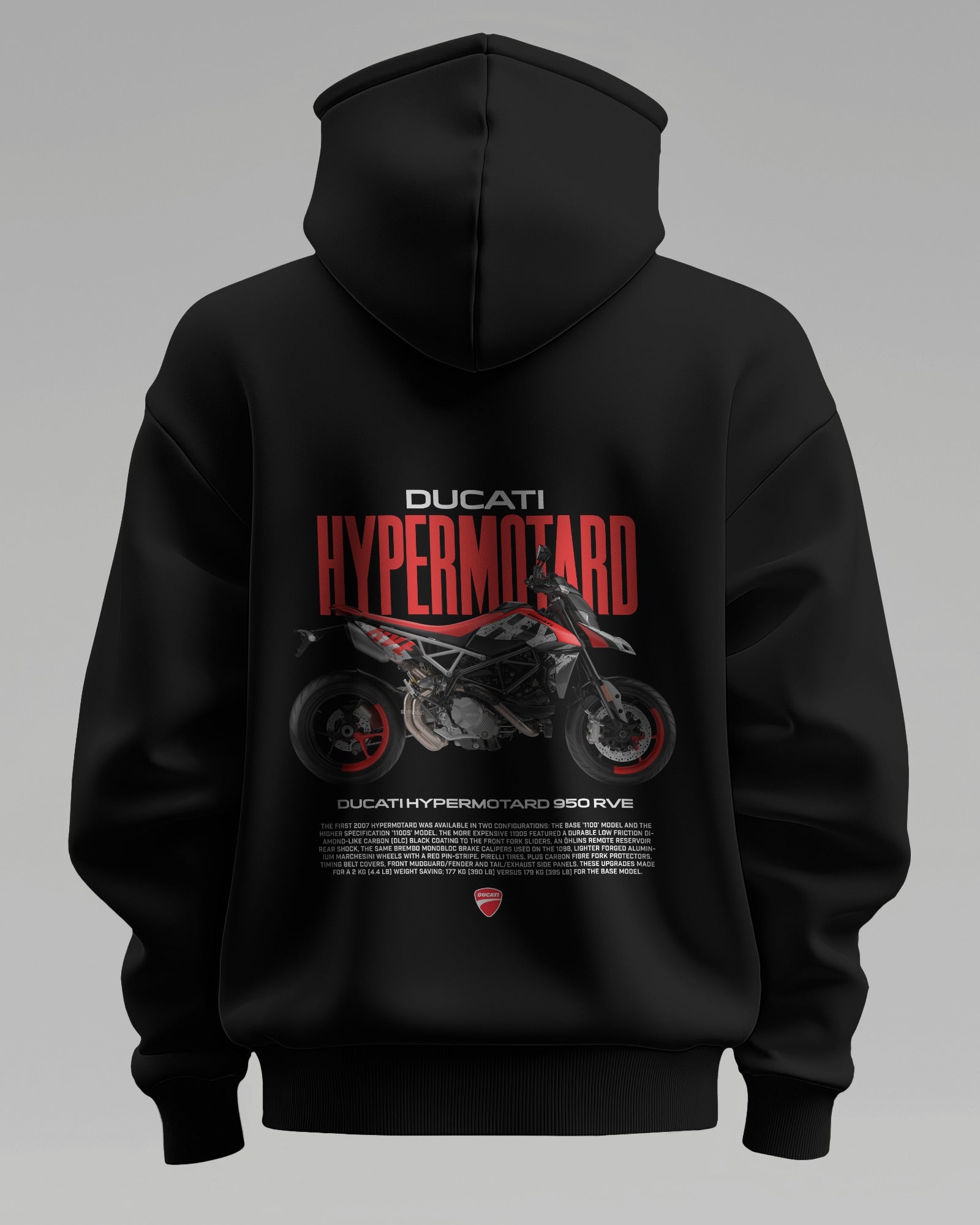 Ducati Hypermotard – Premium Oversized Cotton Bike Hoodie by Cruize Wear
