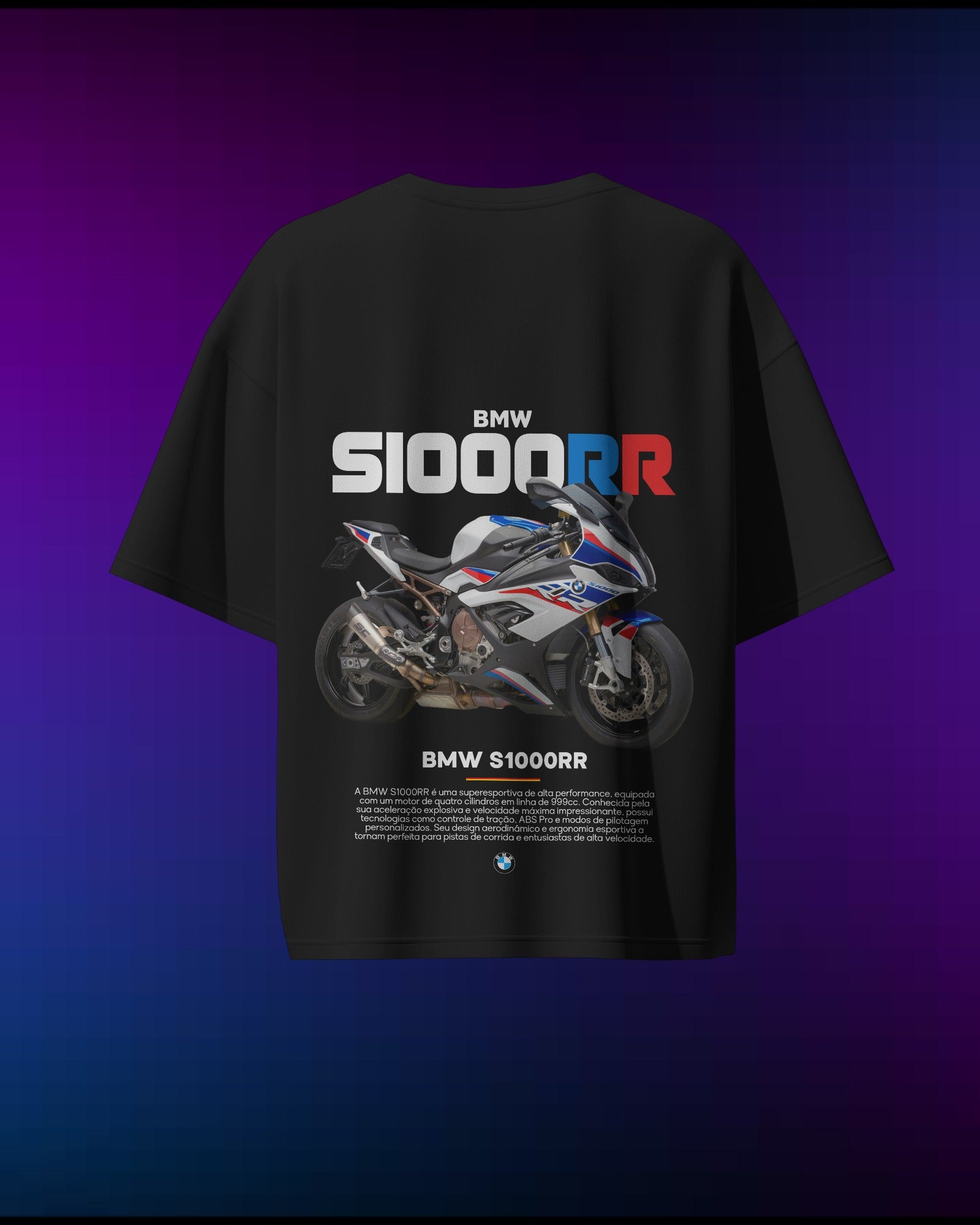 BMW S1000RR - Pure Cotton Bike by Cruize Wear - Pure Cotton Oversized T-Shirt