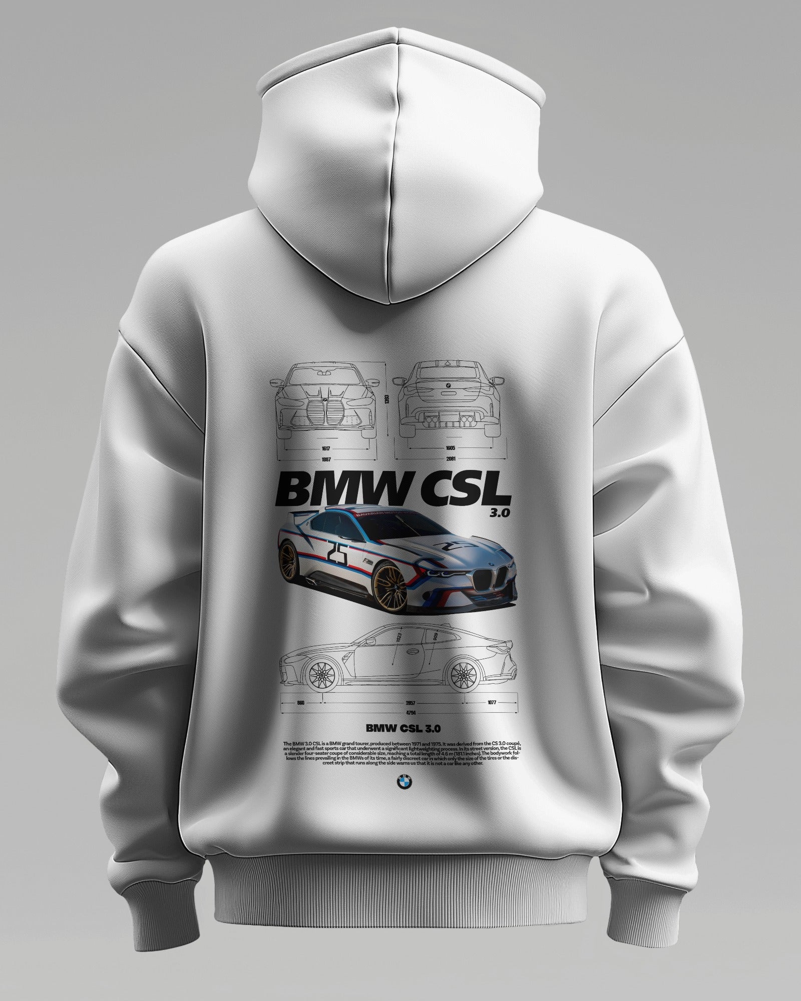 BMW CSL – Premium Oversized Cotton Hoodie by Cruize Wear