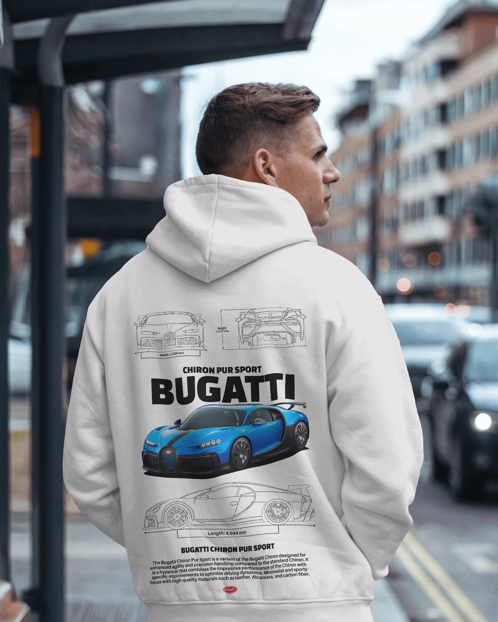 Bugatti Chiron Pur Sport Premium Cotton Hoodie