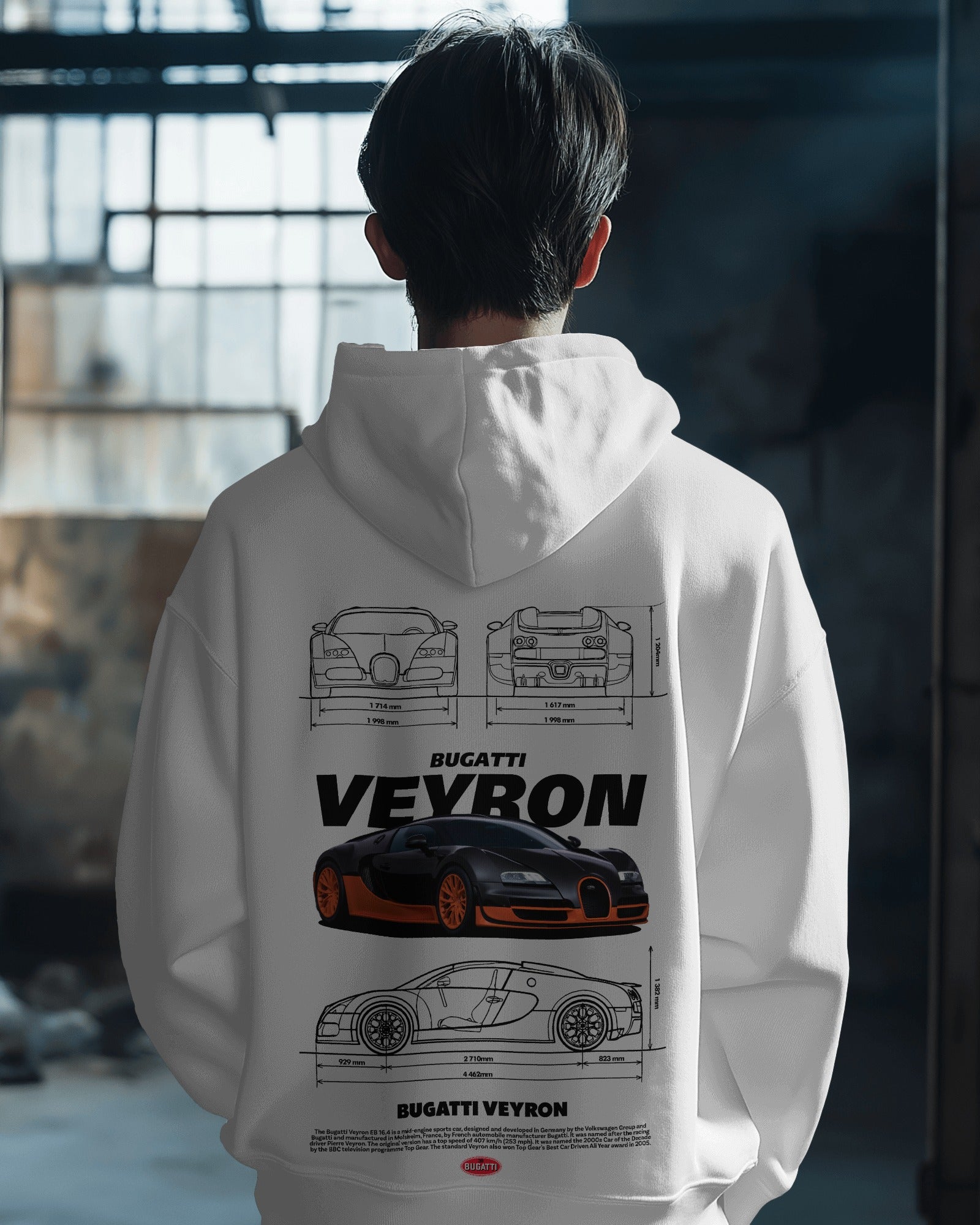 Bugatti Veyron Premium Cotton Hoodie