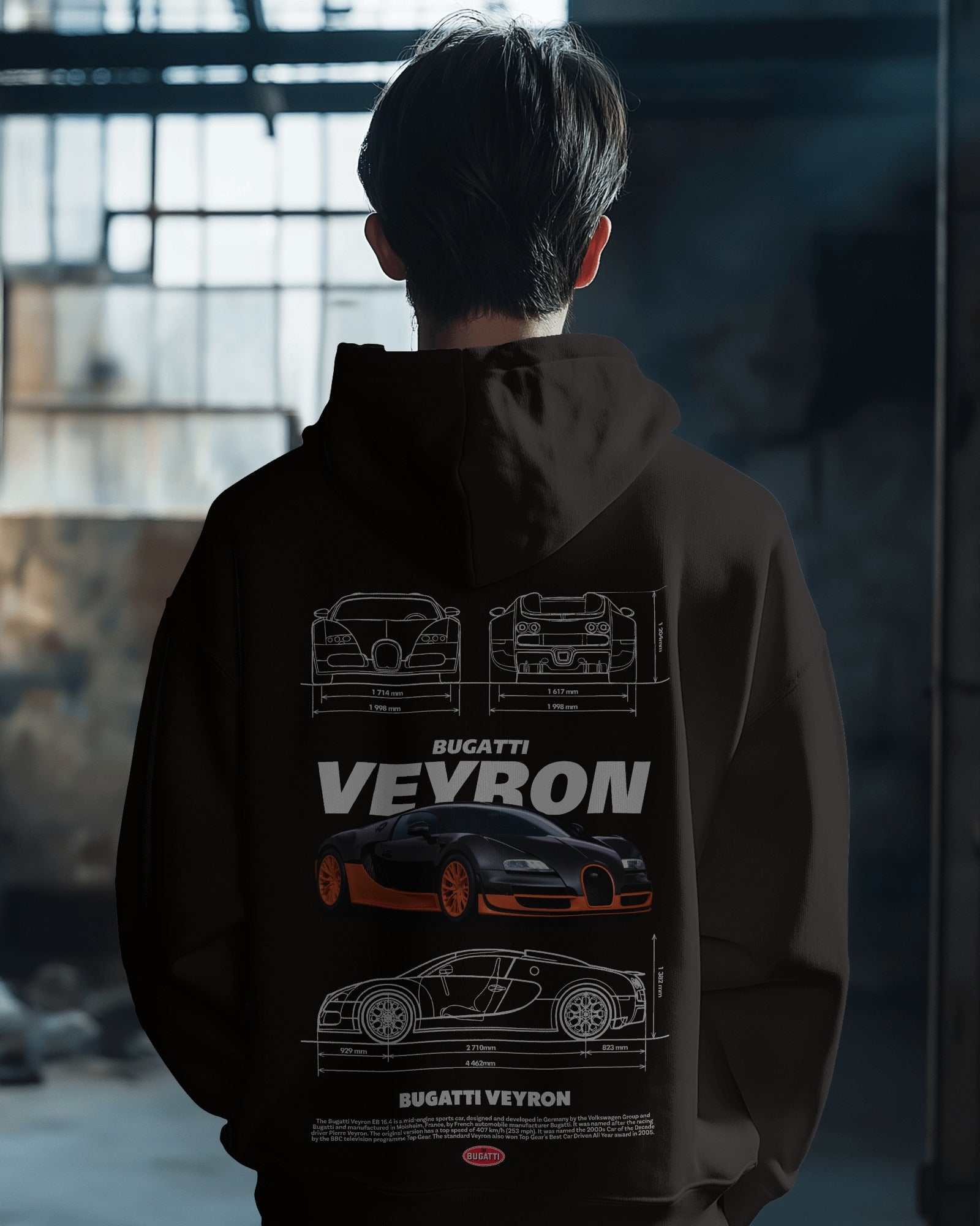 Bugatti Veyron Premium Cotton Hoodie