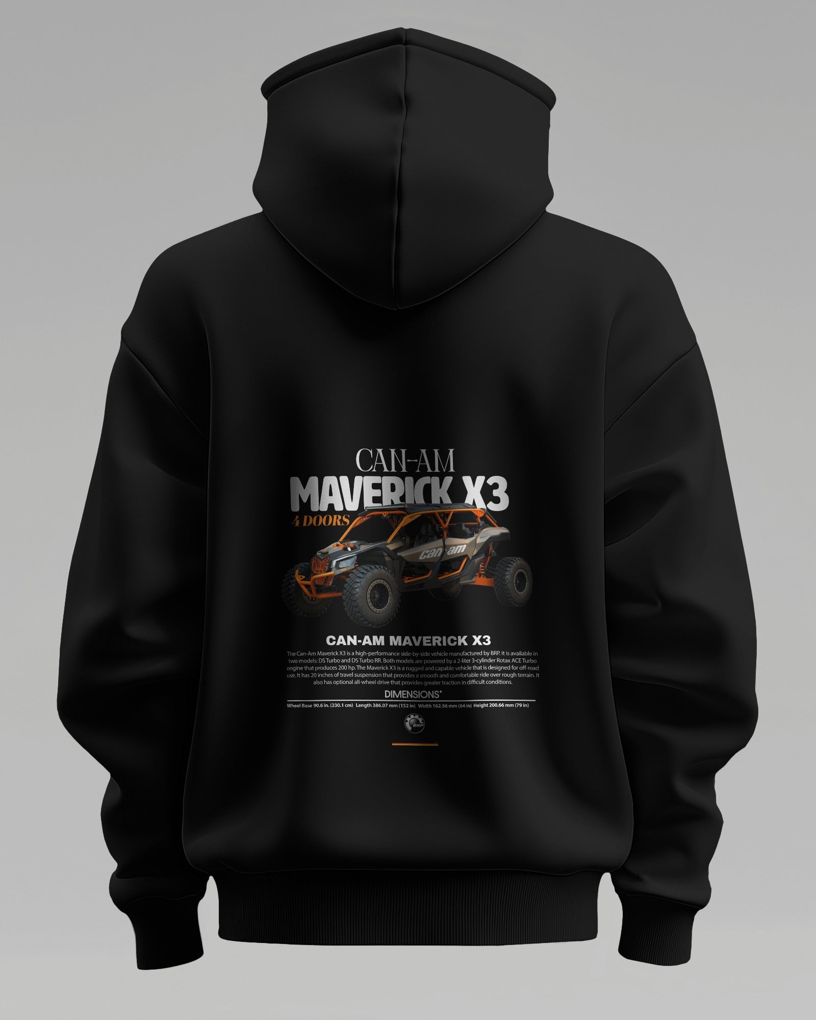 Can-Am Maverick X3 – Premium Oversized Cotton Bike Hoodie by Cruize Wear