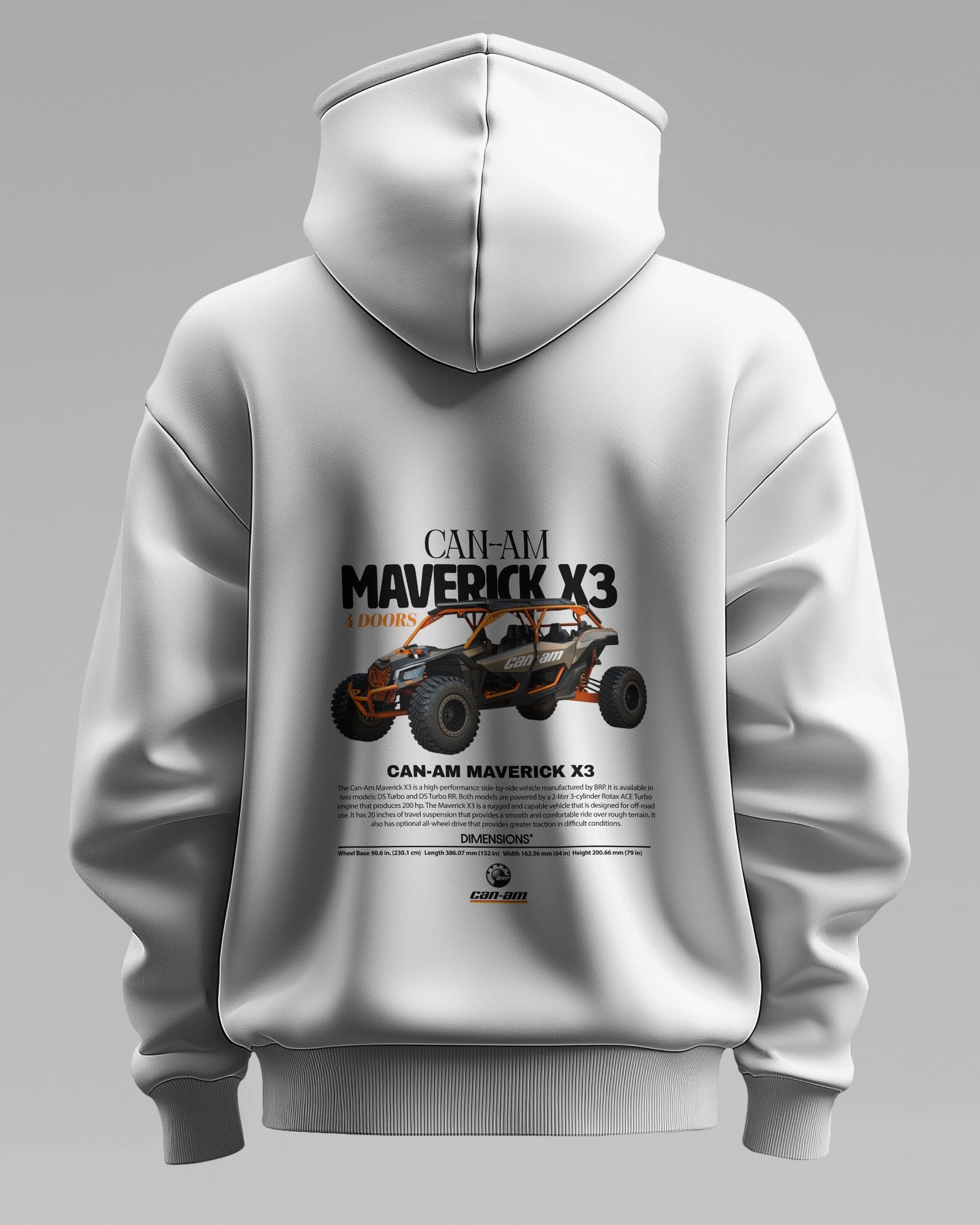 Can-Am Maverick X3 – Premium Oversized Cotton Bike Hoodie by Cruize Wear