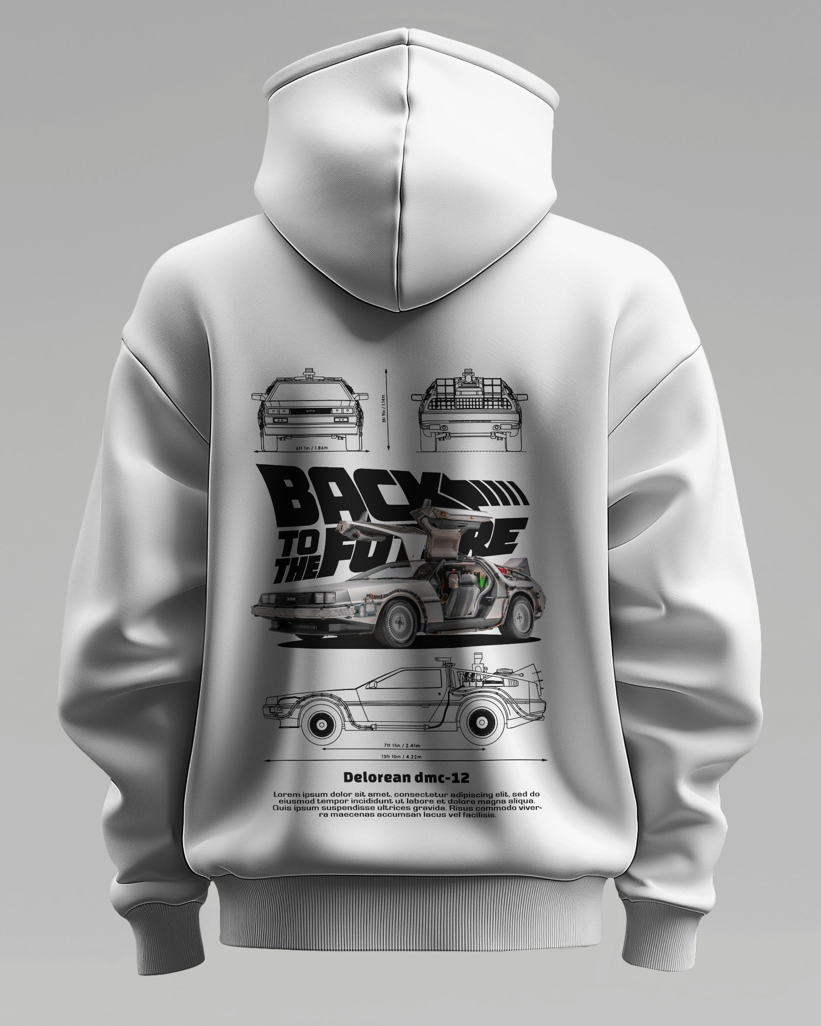 DELOREAN – Premium Oversized Cotton Hoodie by Cruize Wear