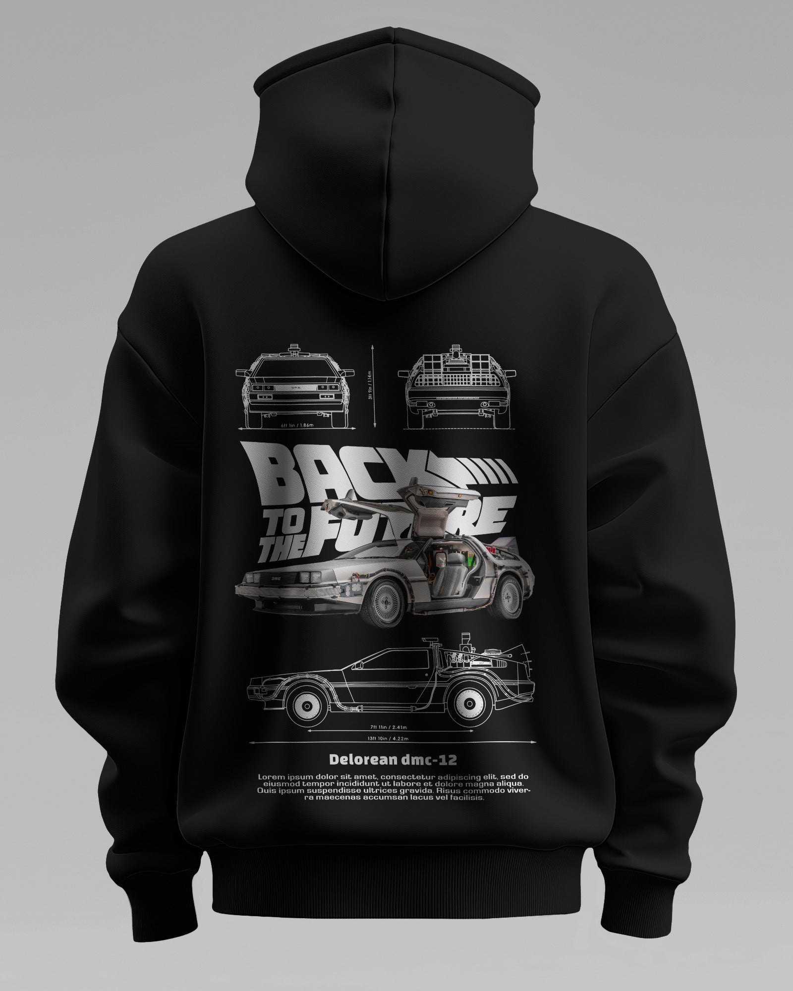 DELOREAN – Premium Oversized Cotton Hoodie by Cruize Wear