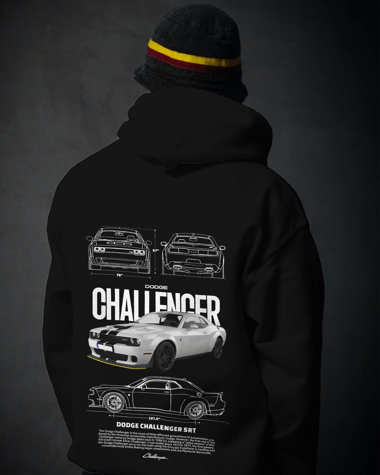 Dodge Challenger Premium Cotton Hoodie