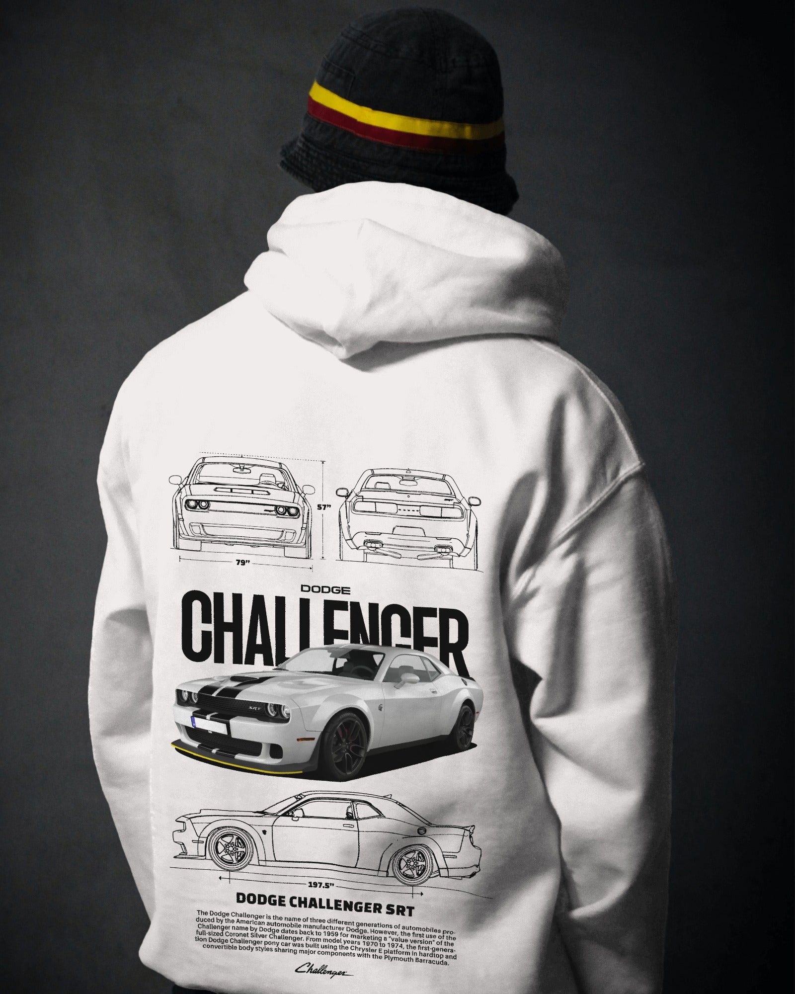 Dodge Challenger Premium Cotton Hoodie