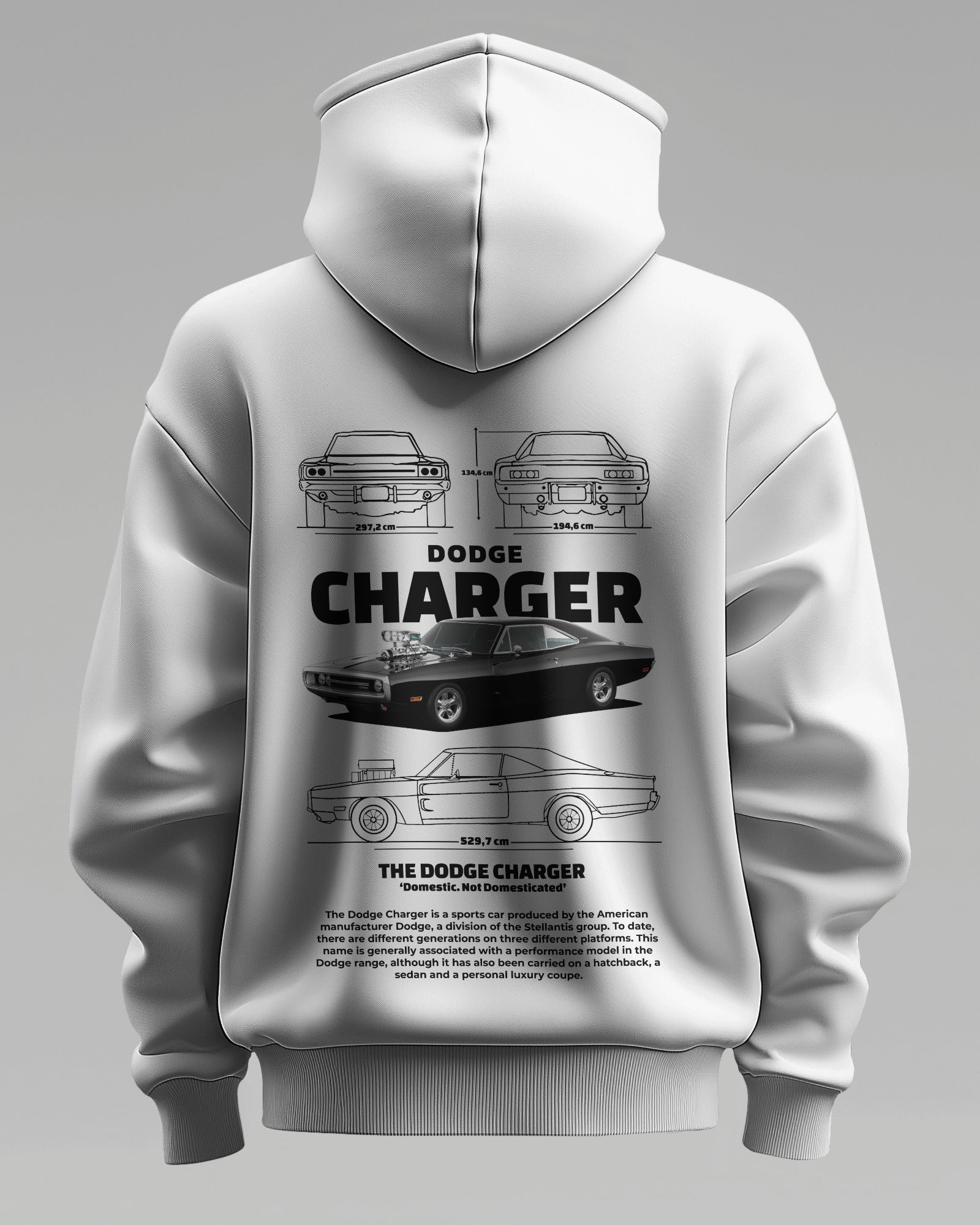 DODGE CHARGER 1970 – Premium Oversized Cotton Hoodie by Cruize Wear