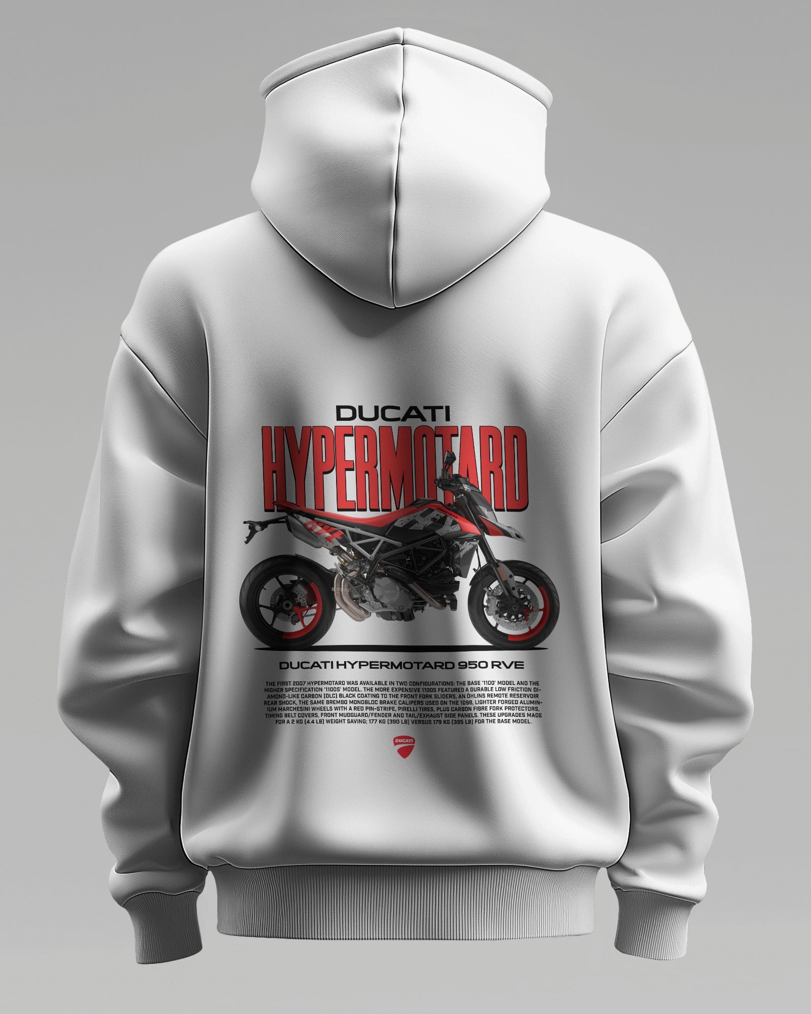 Ducati Hypermotard – Premium Oversized Cotton Bike Hoodie by Cruize Wear