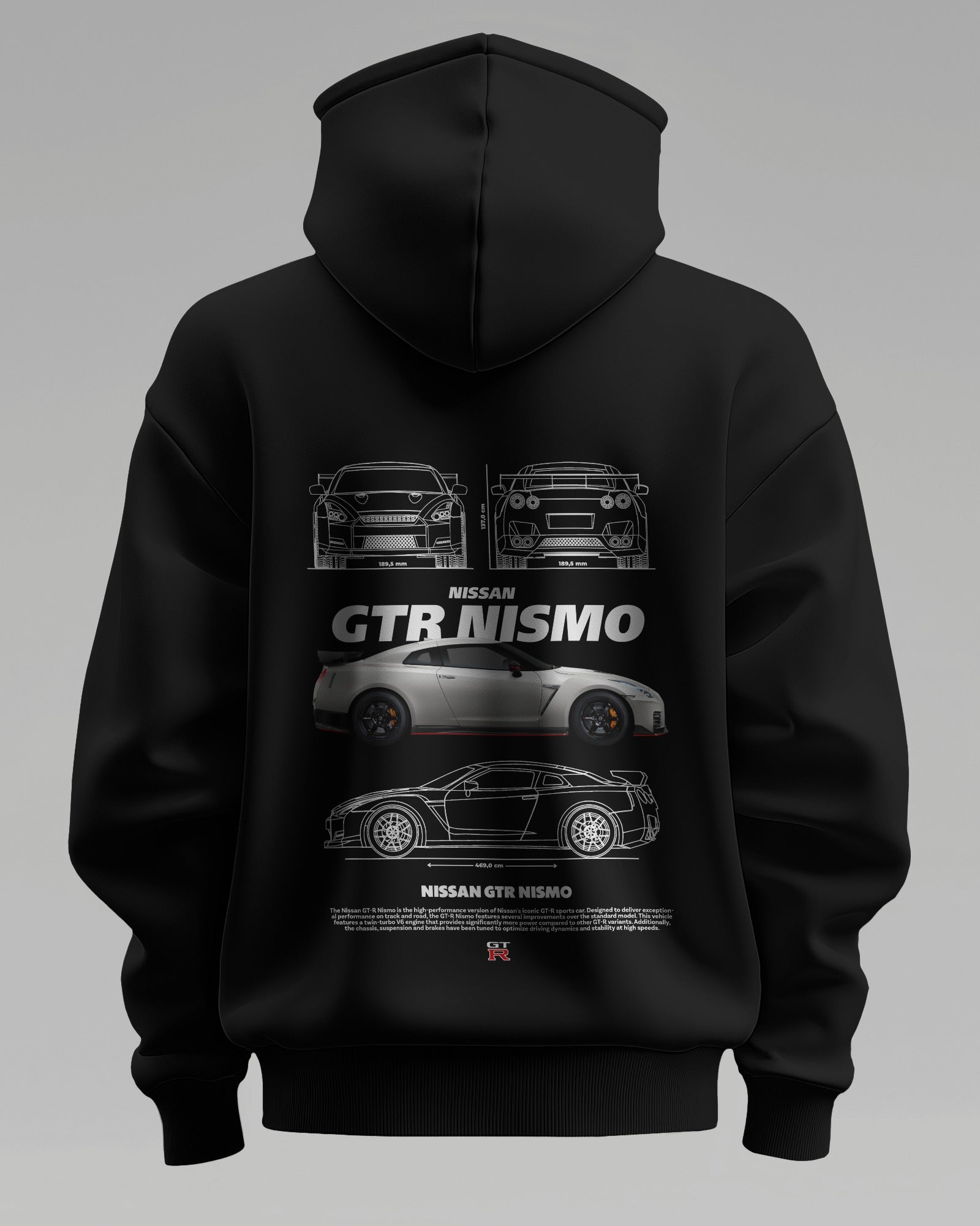 GTR NISMO – Premium Oversized Cotton Hoodie by Cruize Wear