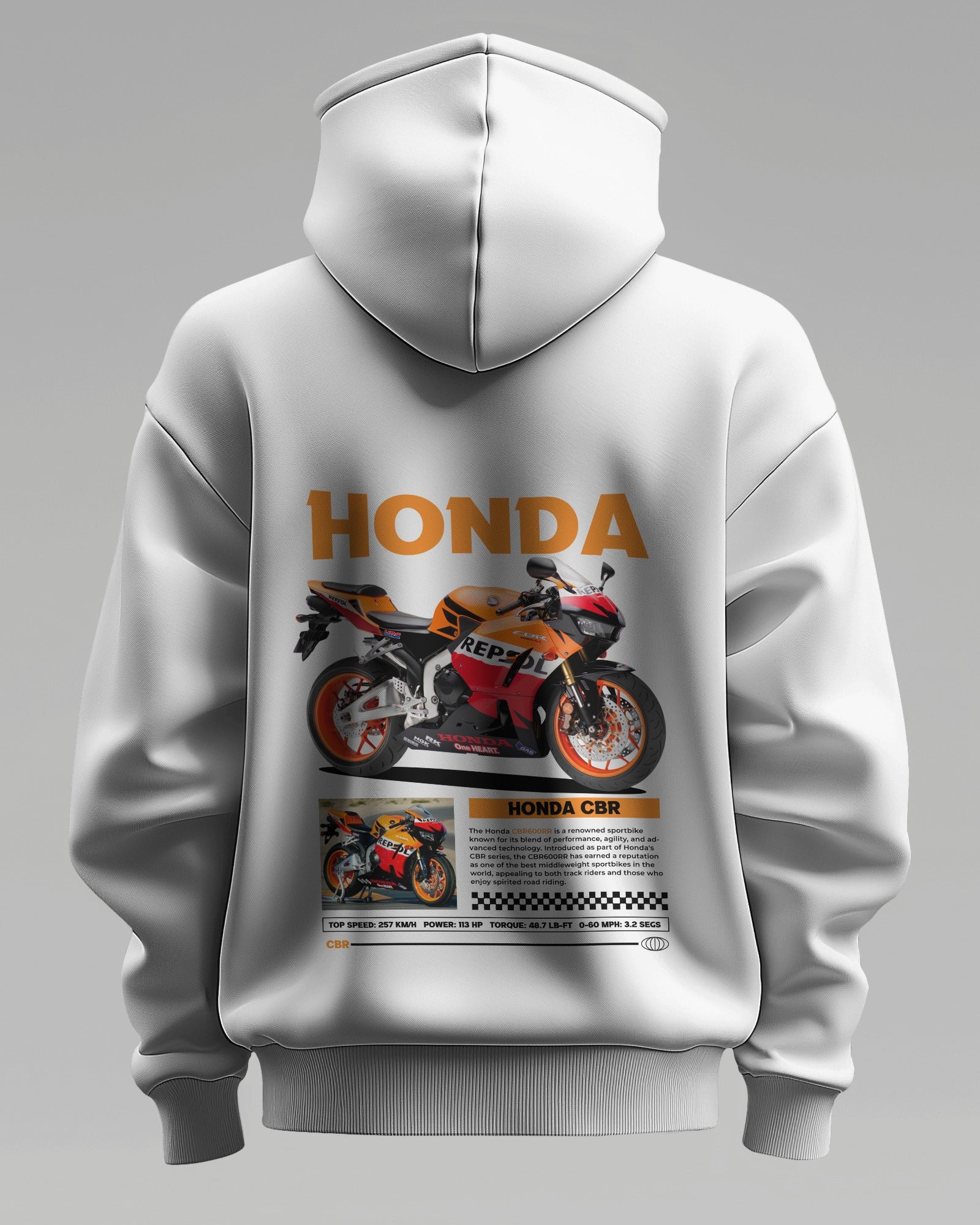 Honda CBR – Premium Oversized Cotton Bike Hoodie by Cruize Wear
