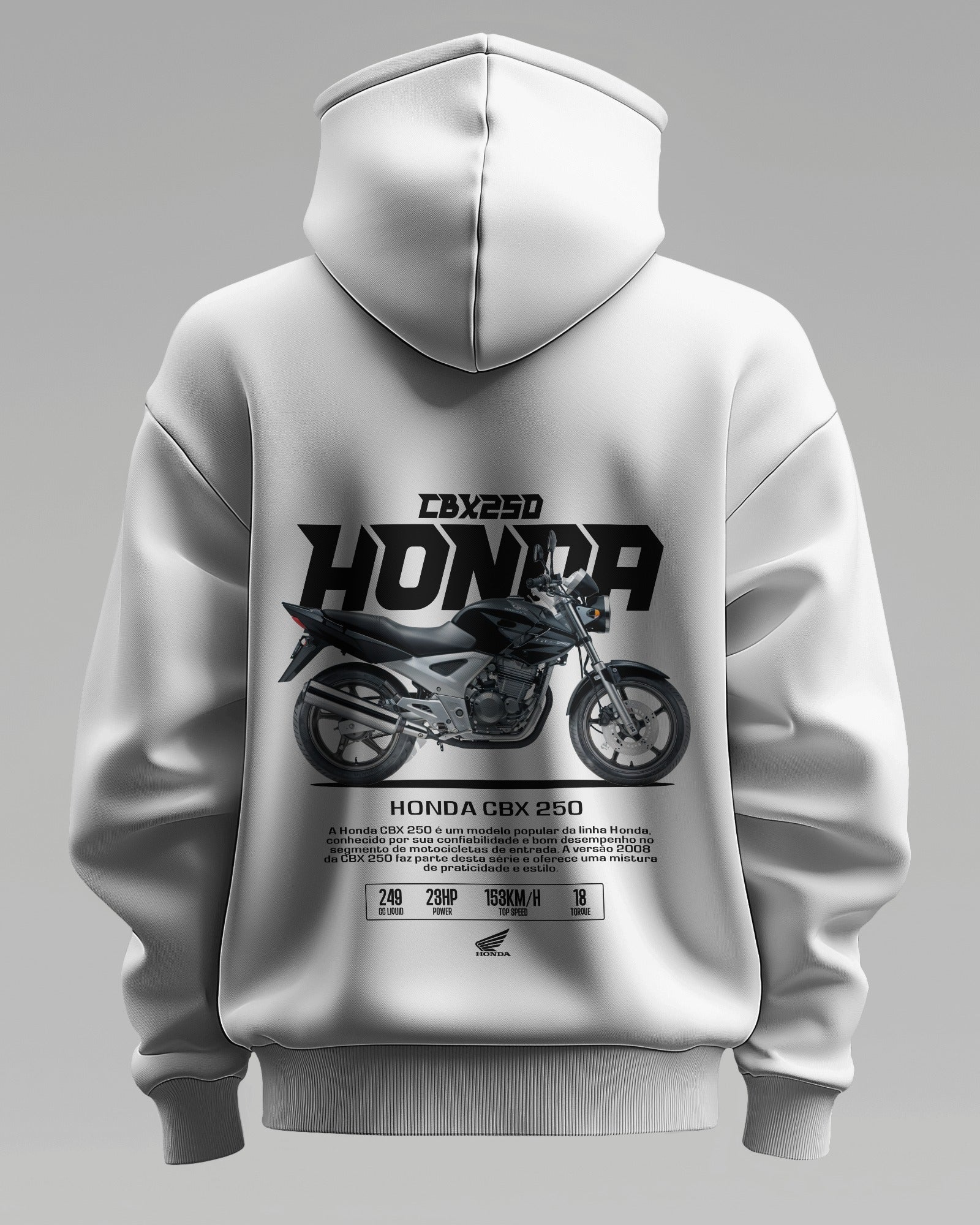 Honda Cbx 250 – Premium Oversized Cotton Bike Hoodie by Cruize Wear