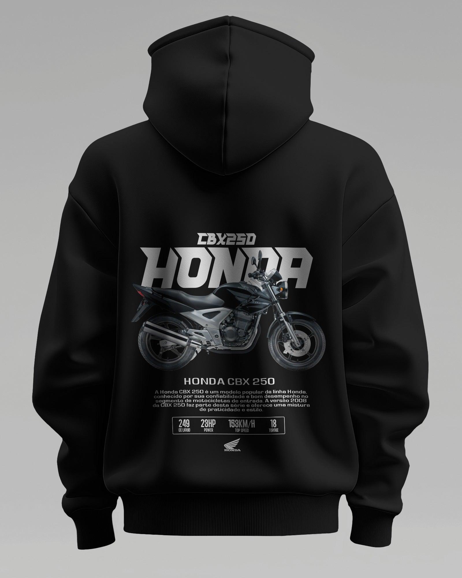 Honda Cbx 250 – Premium Oversized Cotton Bike Hoodie by Cruize Wear