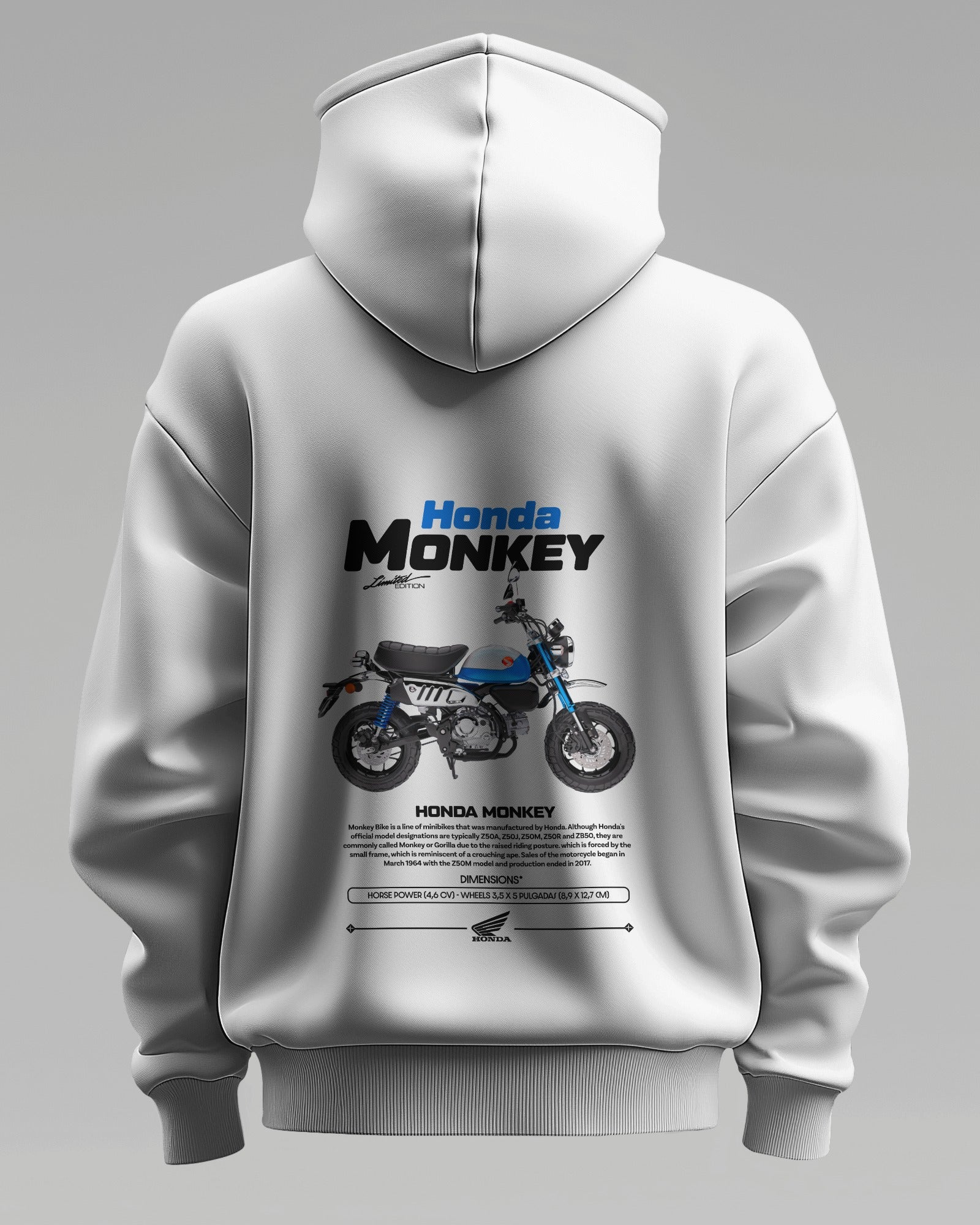 Honda Monkey – Premium Oversized Cotton Bike Hoodie by Cruize Wear