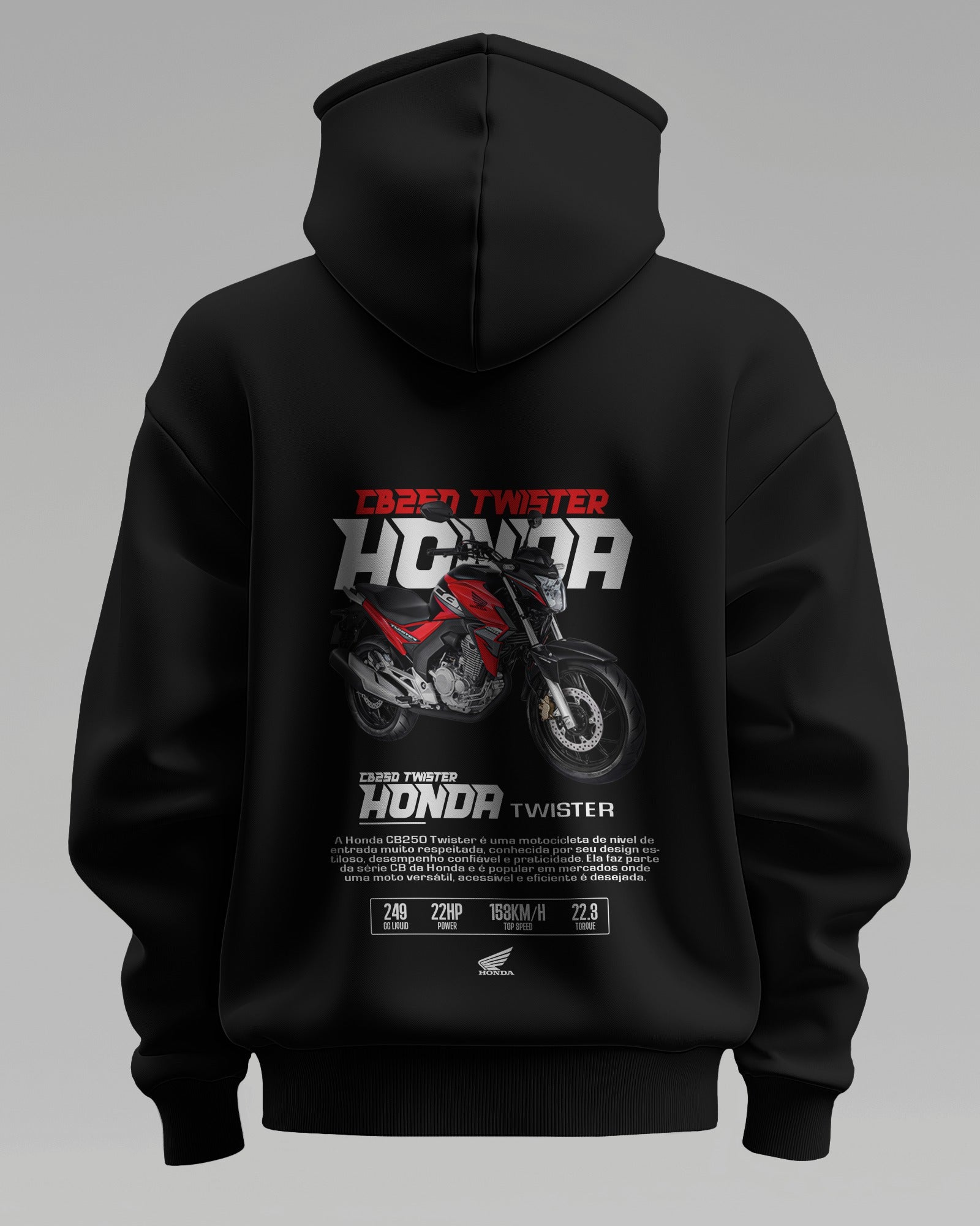 Honda CB250 Twister – Premium Oversized Cotton Bike Hoodie by Cruize Wear