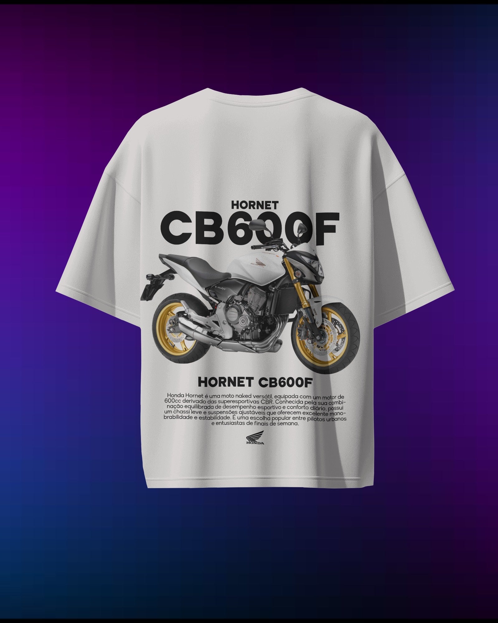 Hornet CB600F - Pure Cotton Oversized T-Shirt