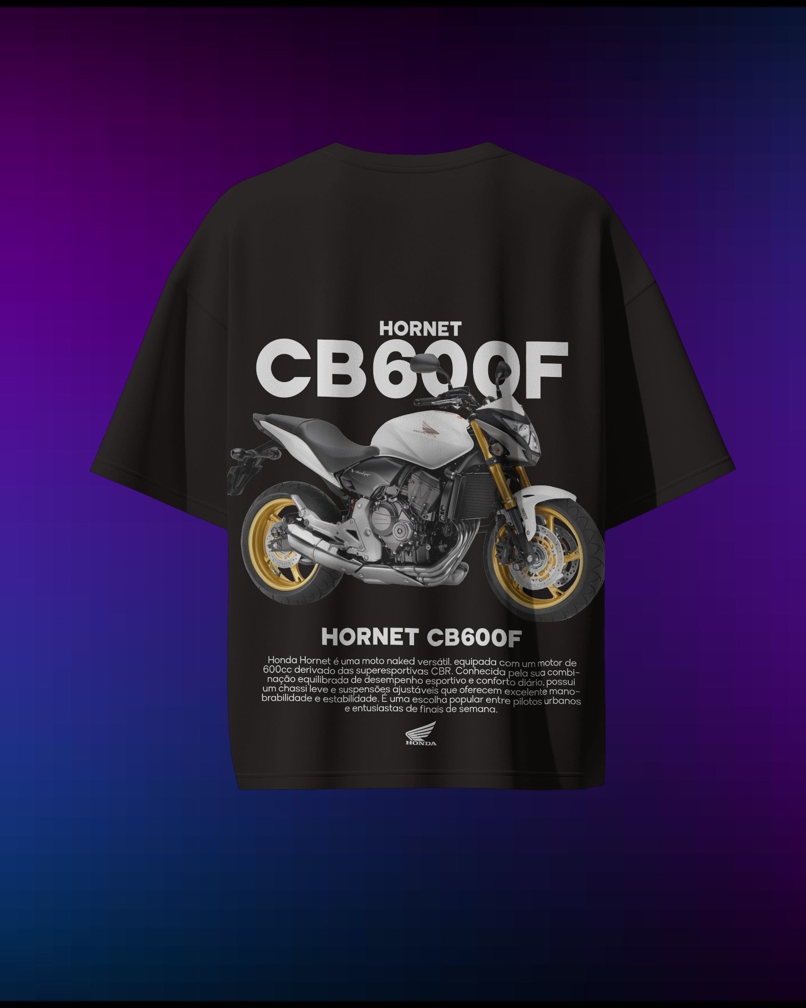 Hornet CB600F - Pure Cotton Oversized T-Shirt