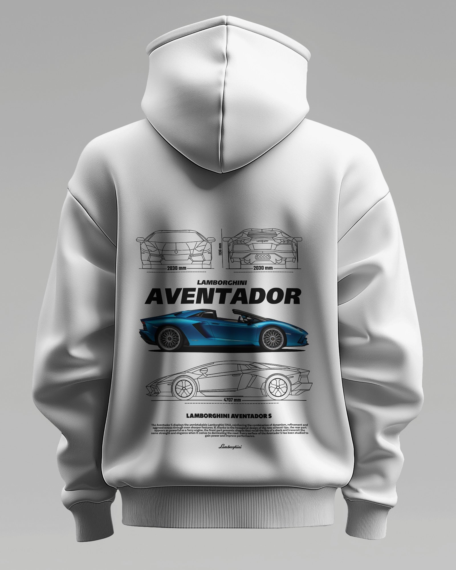 LAMBORGHINI AVENTADOR – Premium Oversized Cotton Hoodie by Cruize Wear