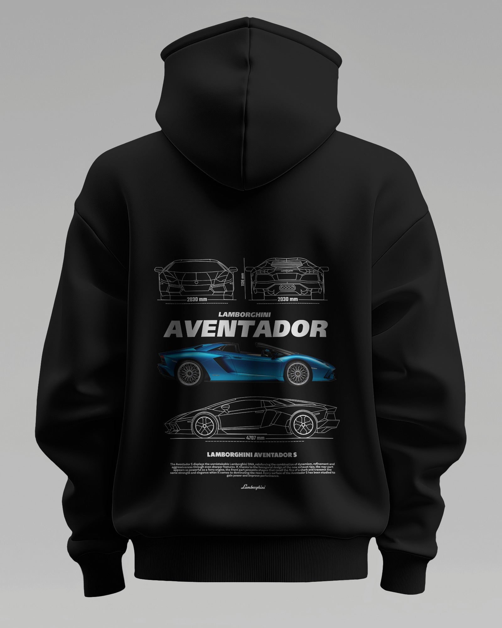 LAMBORGHINI AVENTADOR – Premium Oversized Cotton Hoodie by Cruize Wear