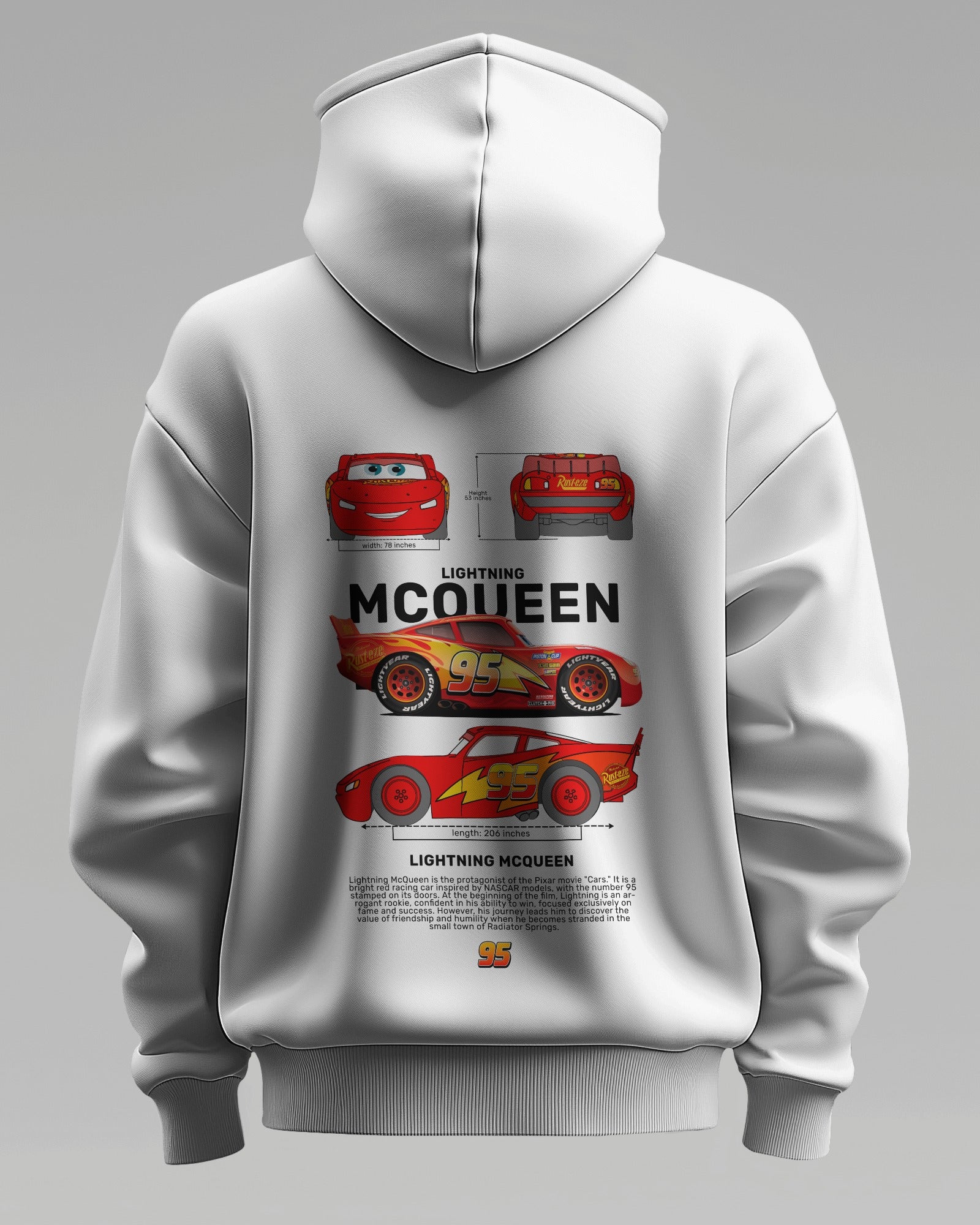 MC QUEEN – Premium Oversized Cotton Hoodie by Cruize Wear