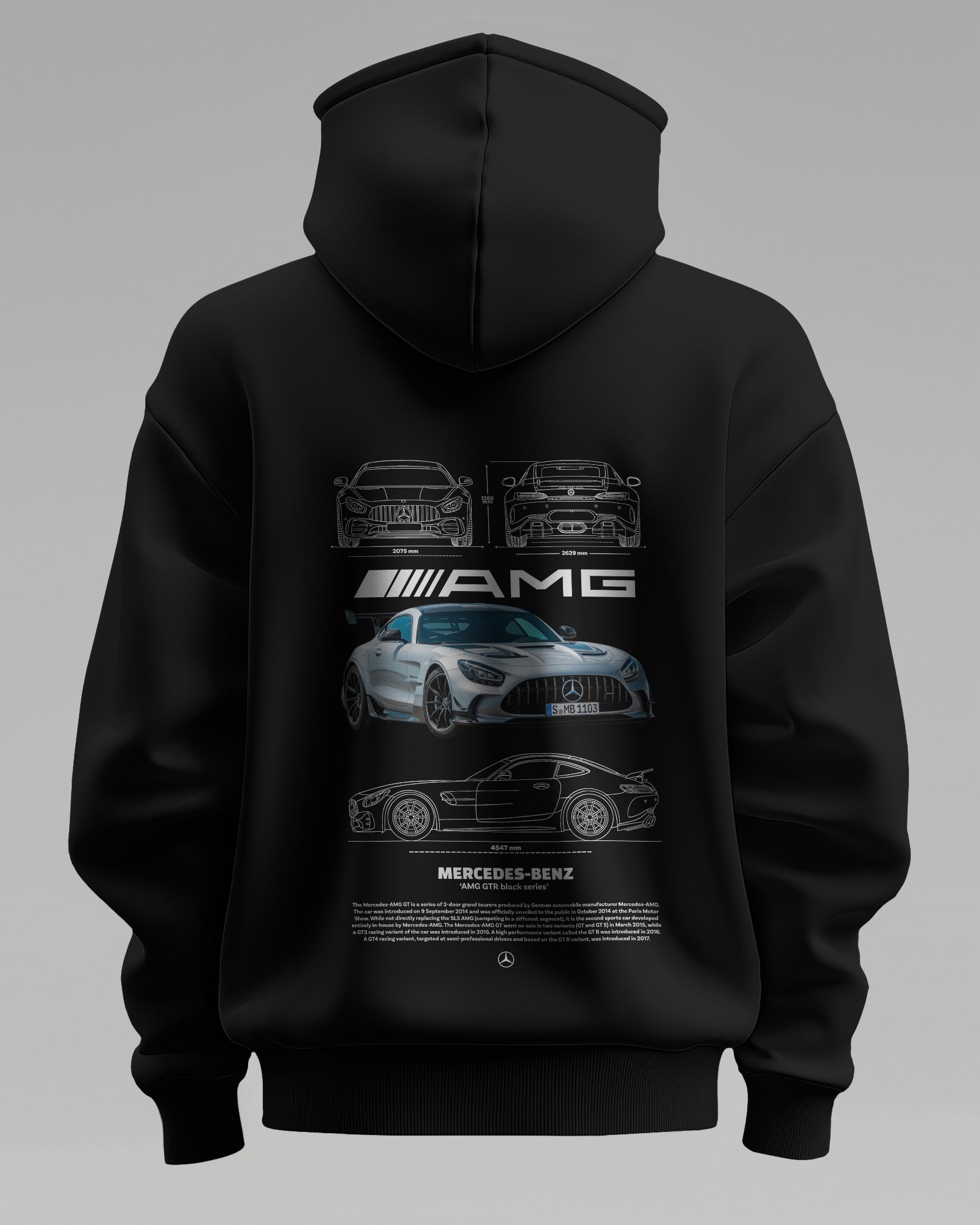 MERCEDES AMG – Premium Oversized Cotton Hoodie by Cruize Wear