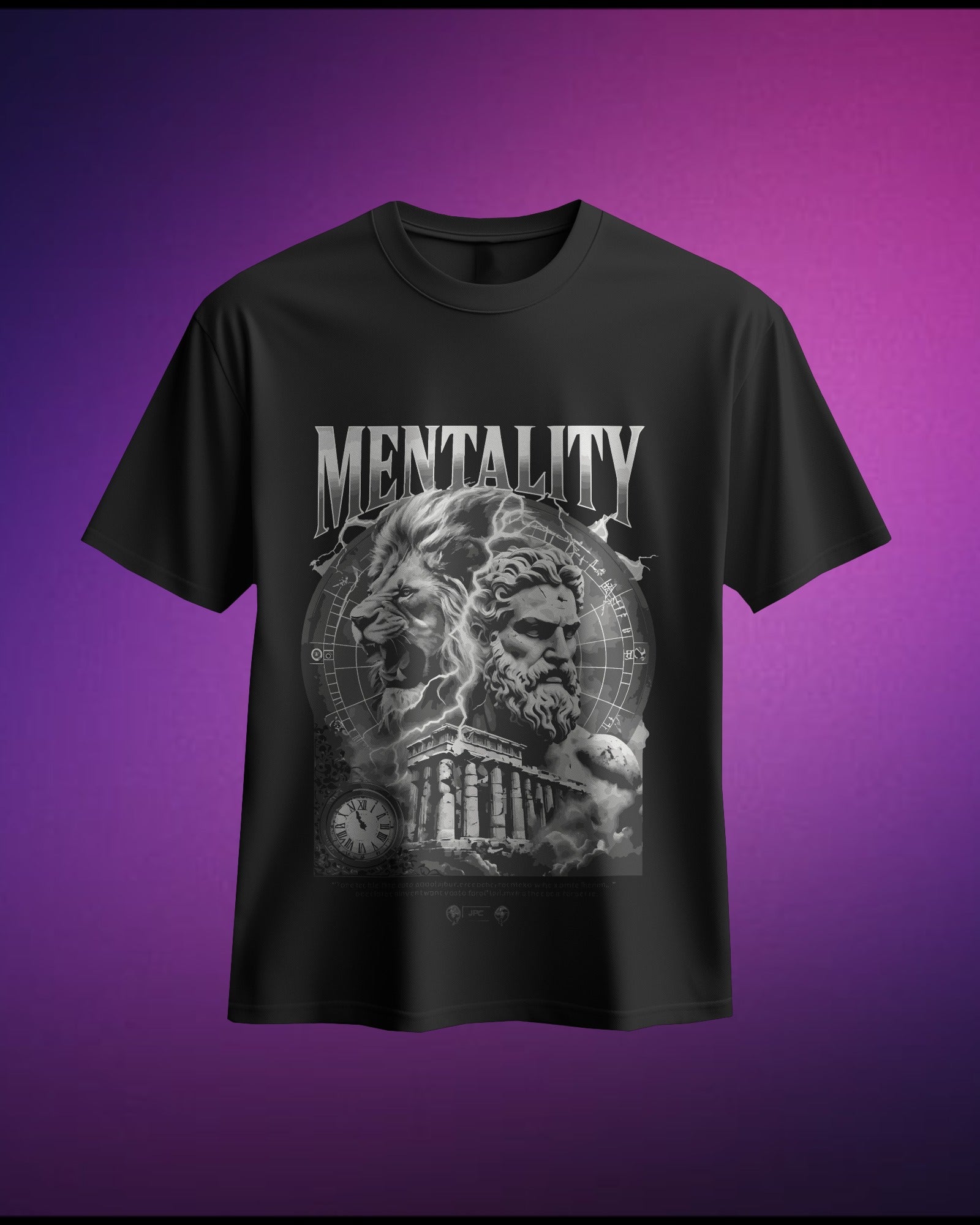 Mentality Stoic V2 - Pure Cotton Oversized T-Shirt