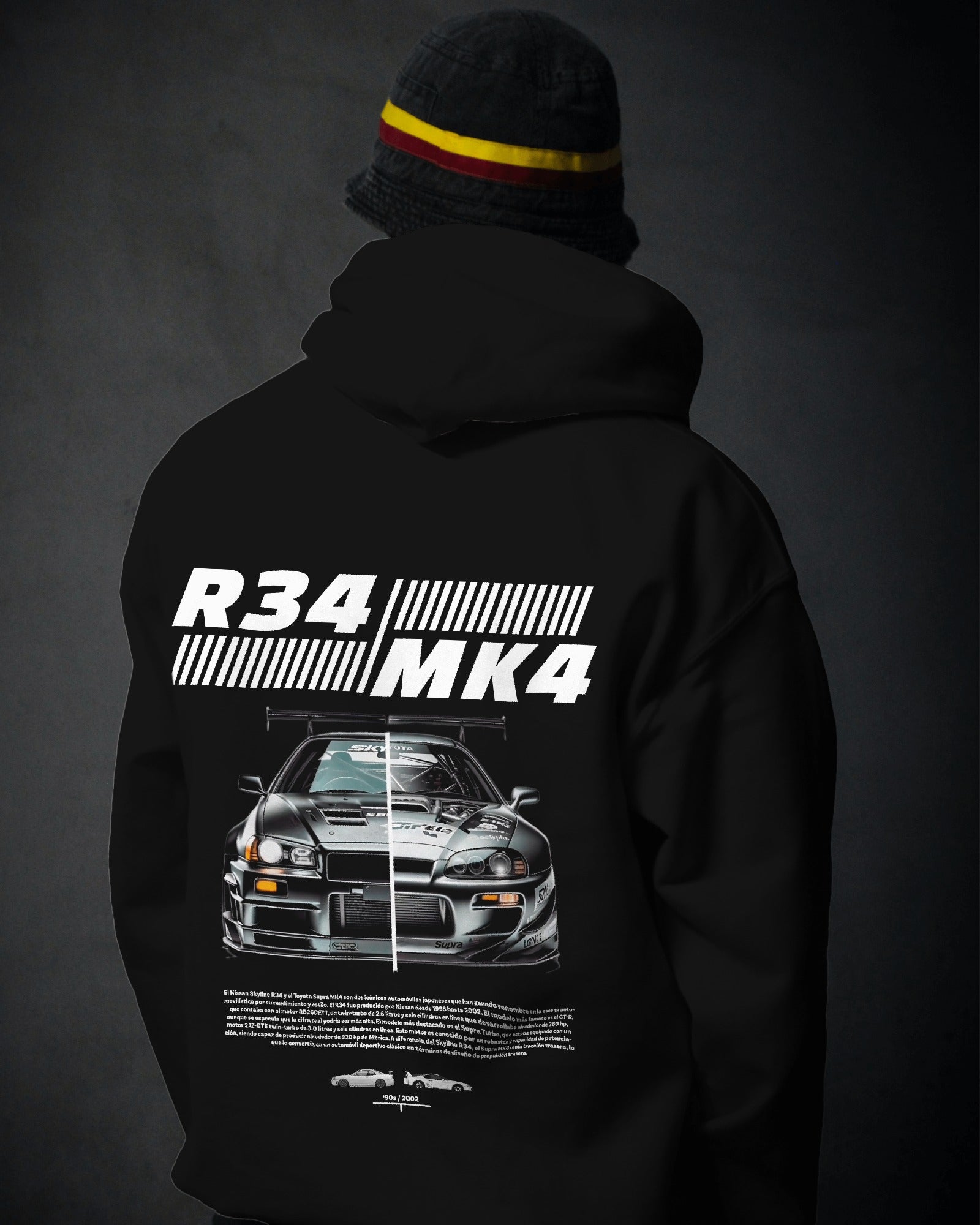 Nissan x Supra Premium Cotton Hoodie – Iconic Collaboration for Car Enthusiasts