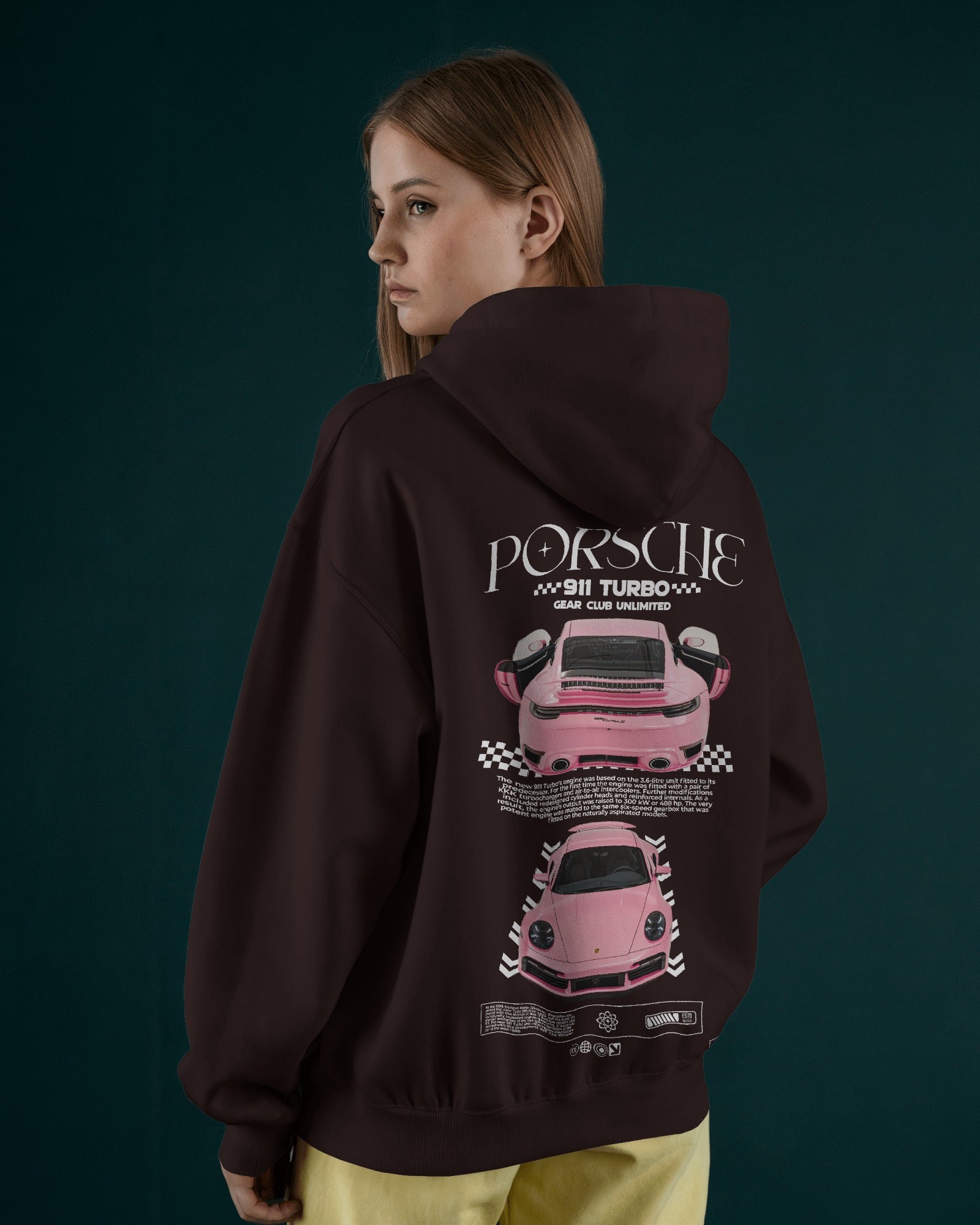 Porsche 911 Turbo S Premium Cotton Hoodie – Ultimate Style