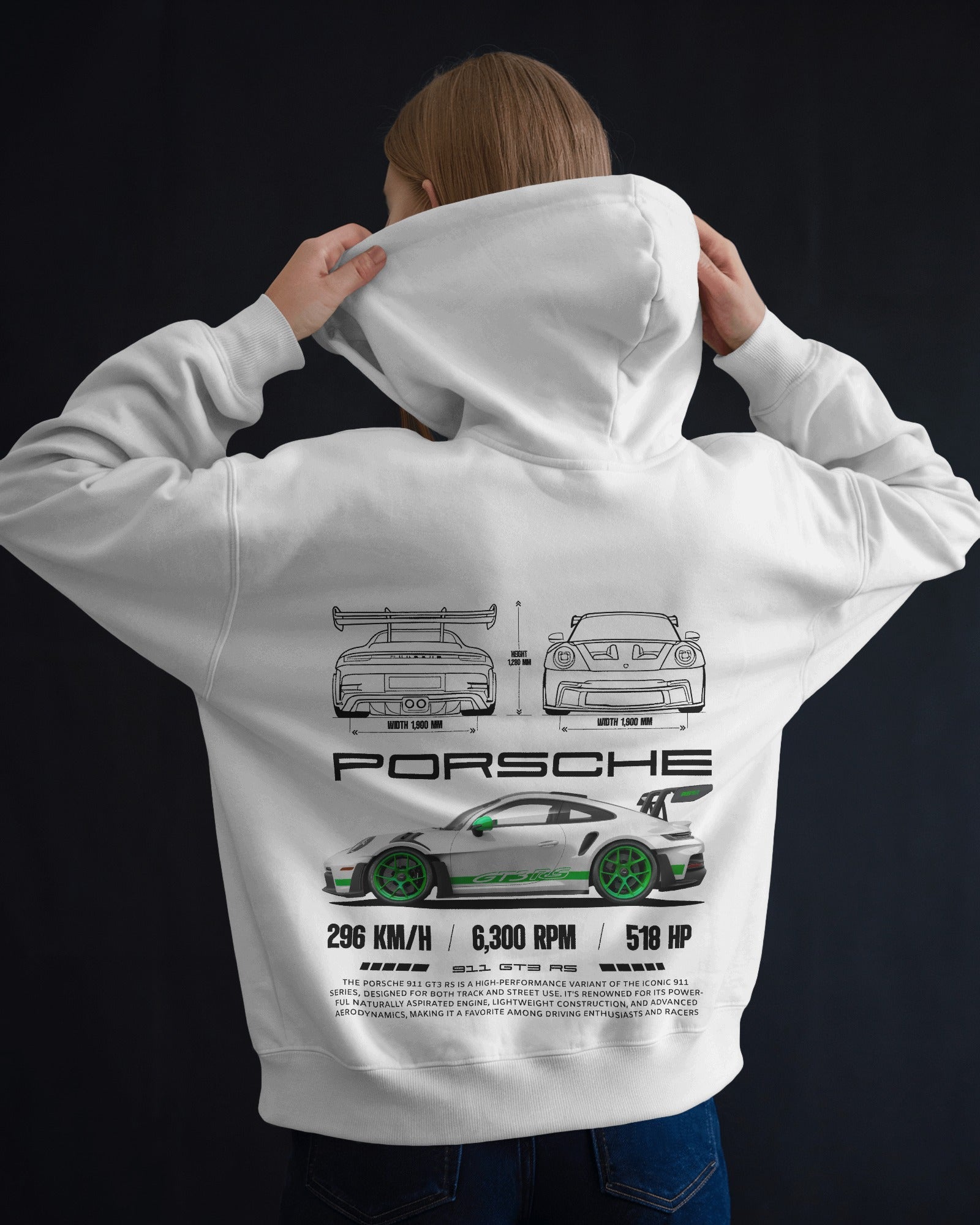 Porsche 911 2024 FAST Premium Cotton Hoodie – Sleek Style for Porsche Enthusiasts