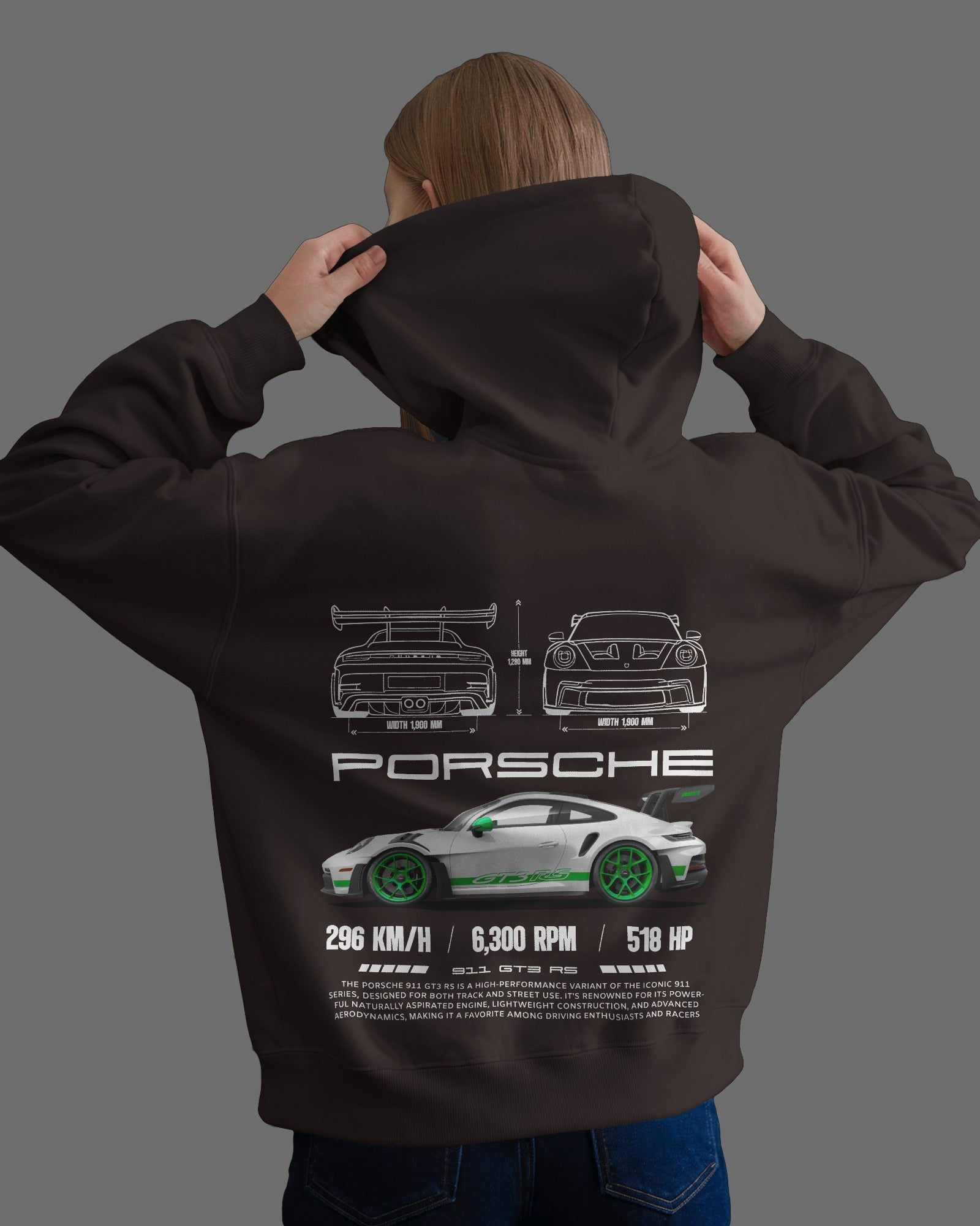 Porsche 911 2024 FAST Premium Cotton Hoodie – Sleek Style for Porsche Enthusiasts