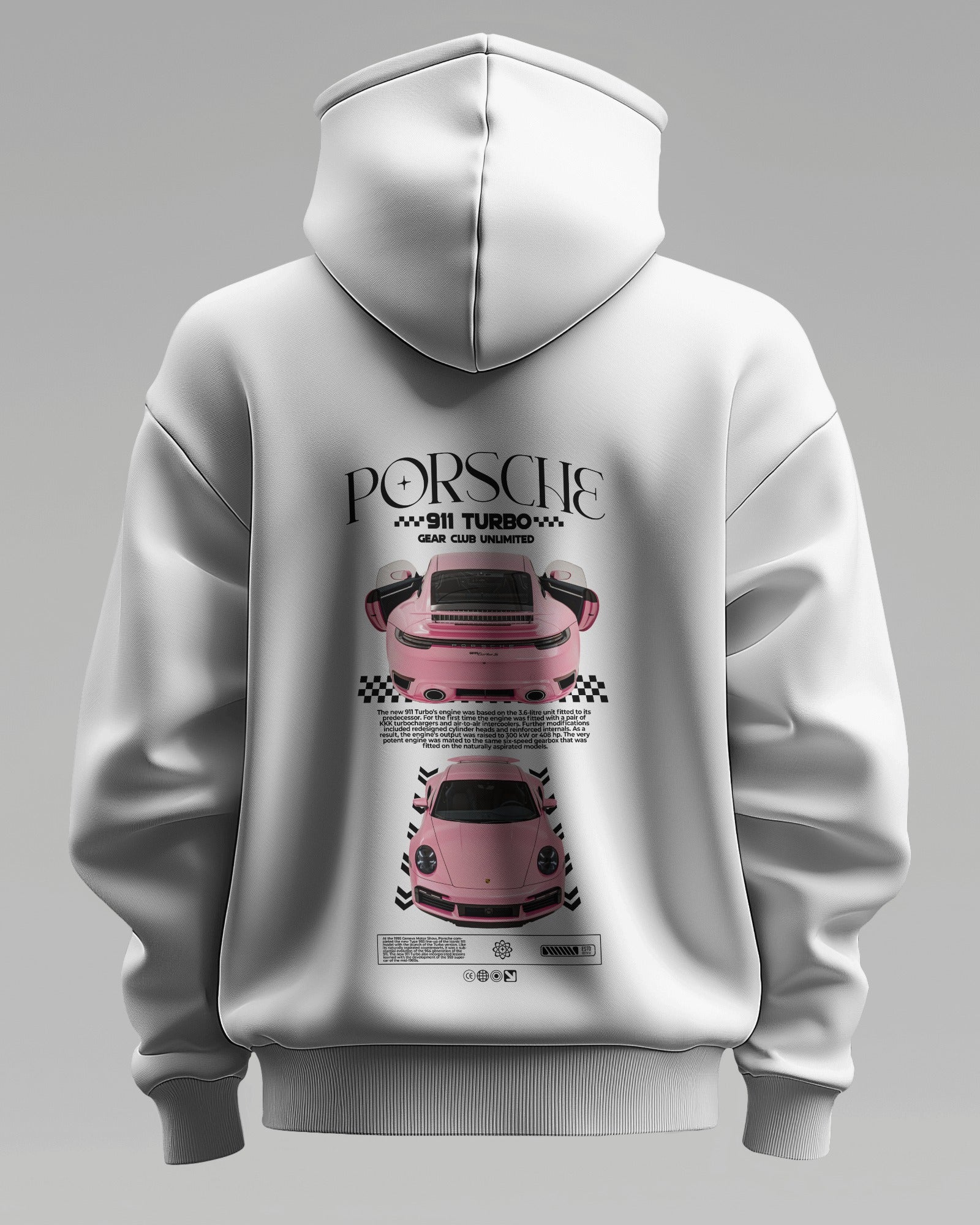 PORSCHE 911 TURBO S – Premium Oversized Cotton Hoodie by Cruize Wear