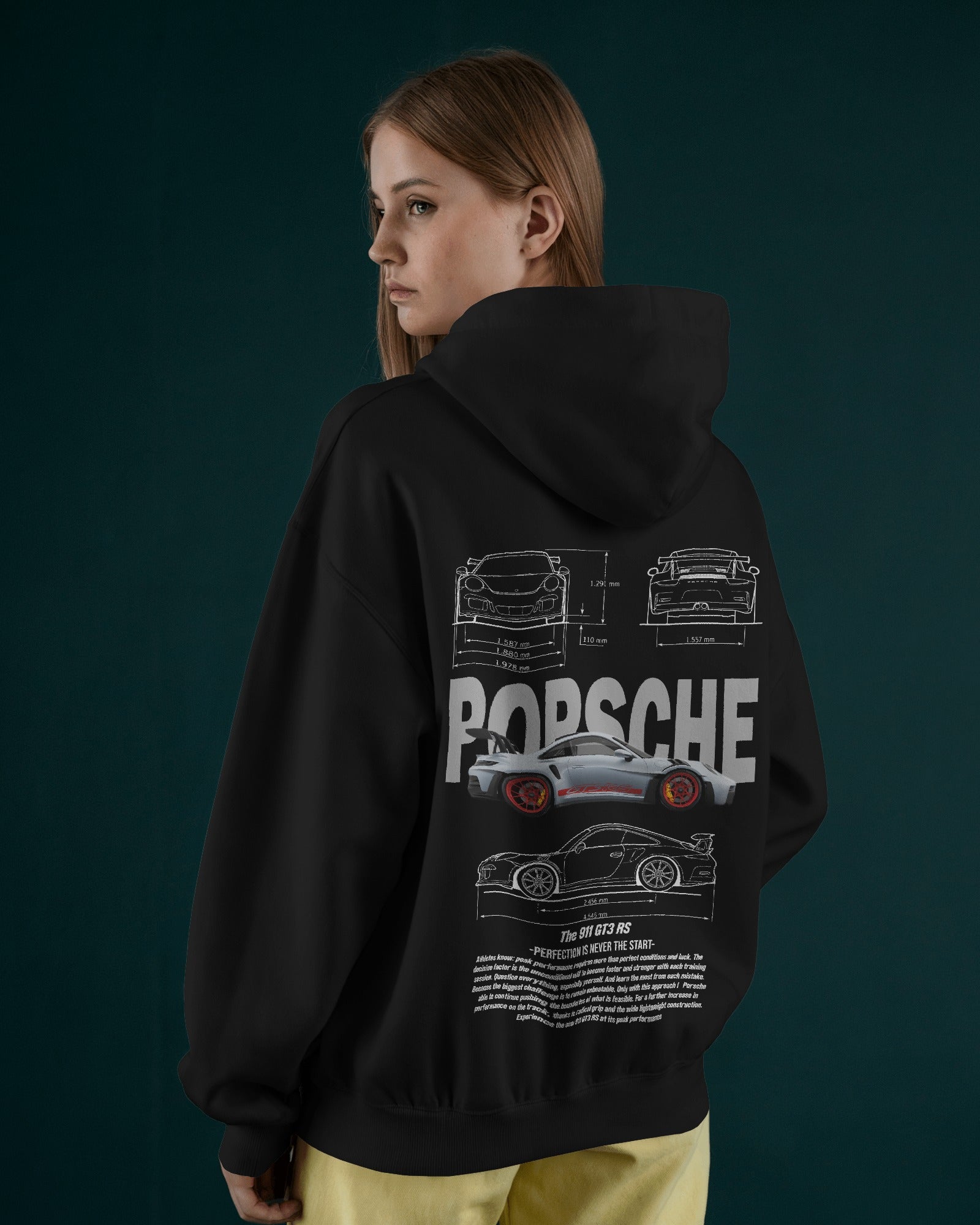 Porsche 911 GT3 RS Premium Cotton Hoodie