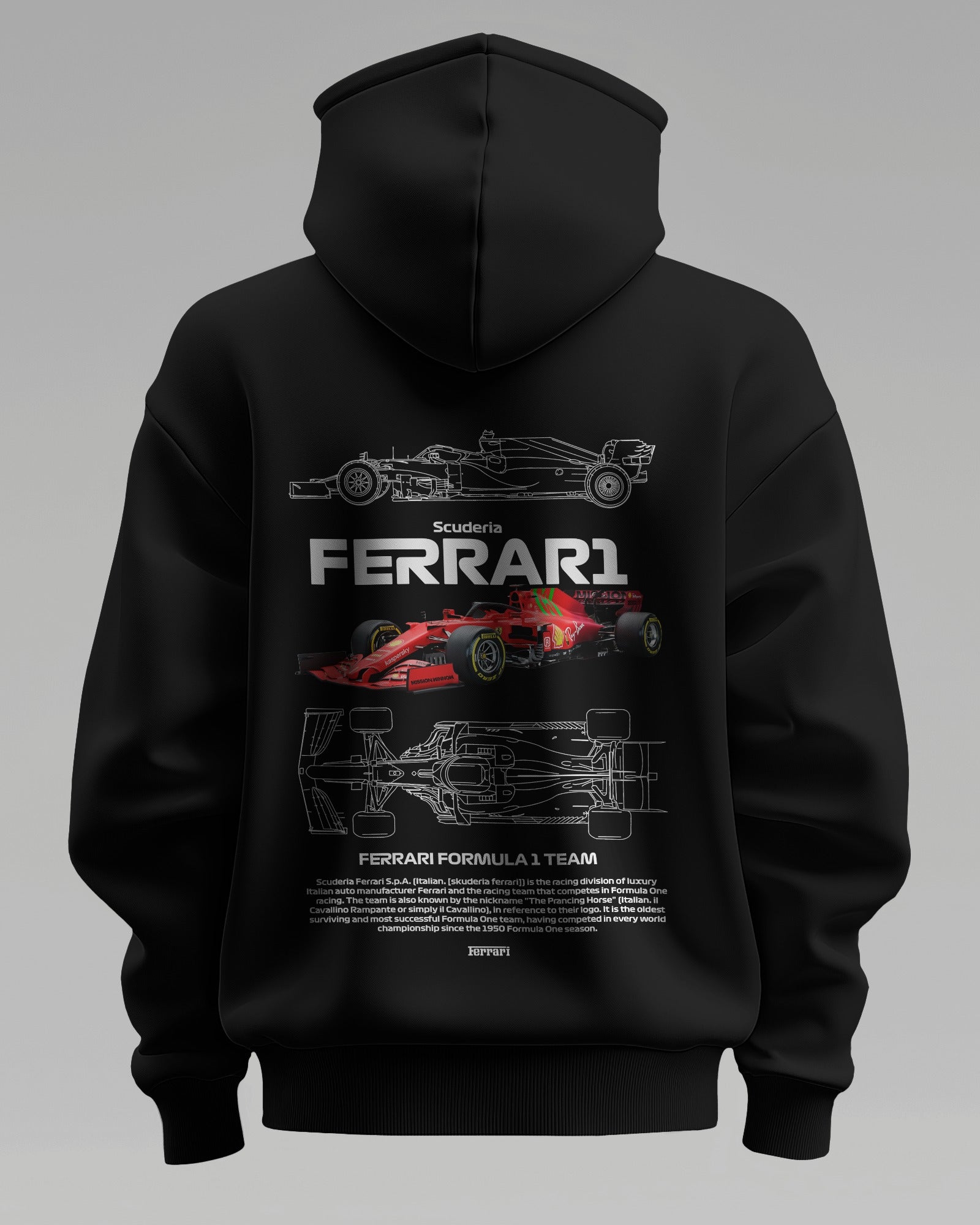 RED BULL F1 Racing – Premium Oversized Cotton Hoodie by Cruize Wear
