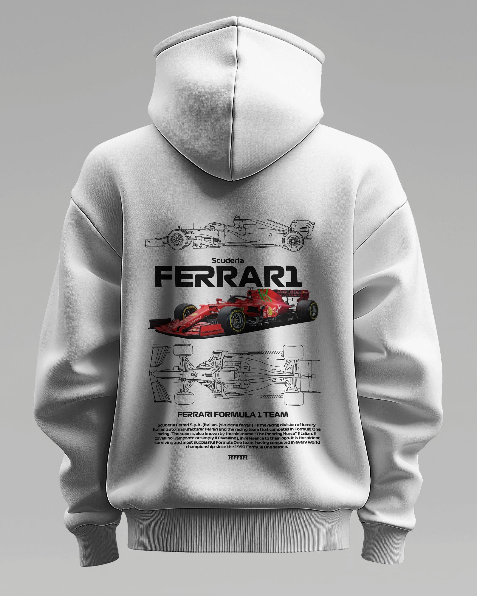 RED BULL RB20 F1 Racing – Premium Oversized Cotton Hoodie by Cruize Wear