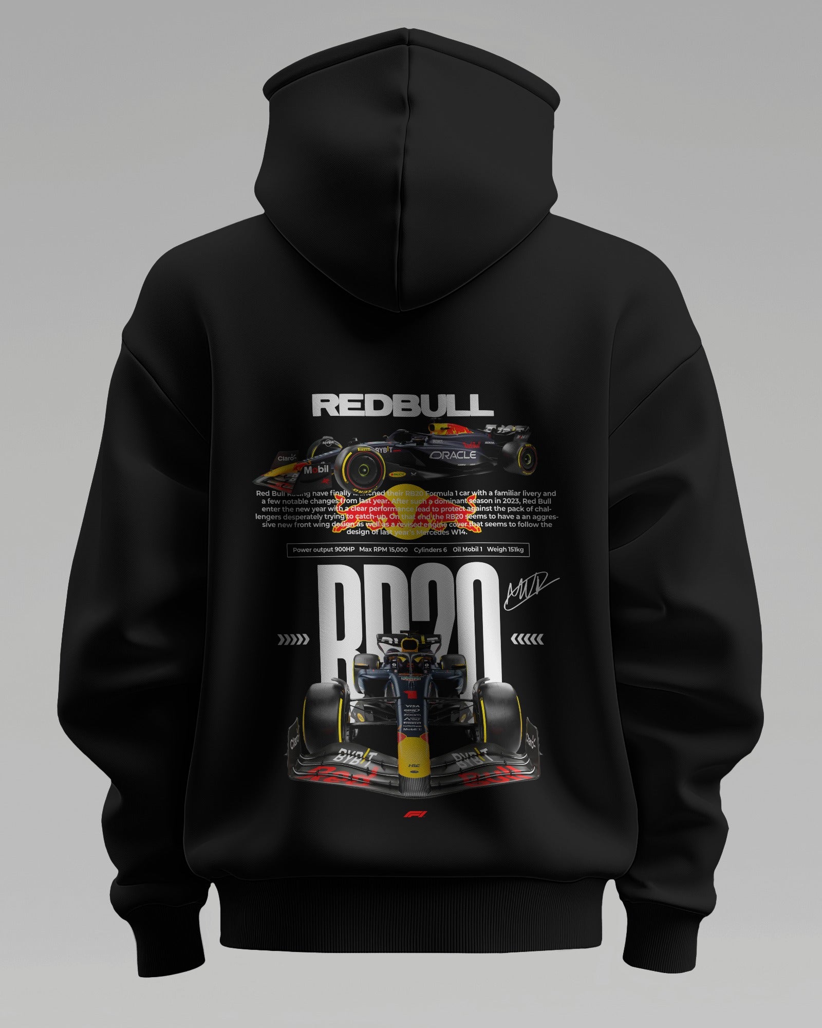 RB20 RACING V1 F1 Racing – Premium Oversized Cotton Hoodie by Cruize Wear