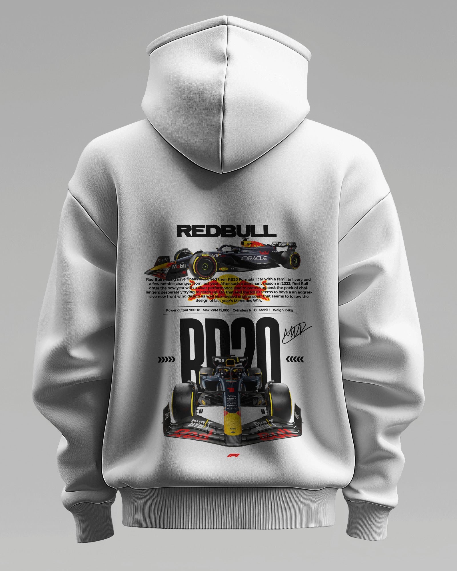 RB20 RACING V1 F1 Racing – Premium Oversized Cotton Hoodie by Cruize Wear