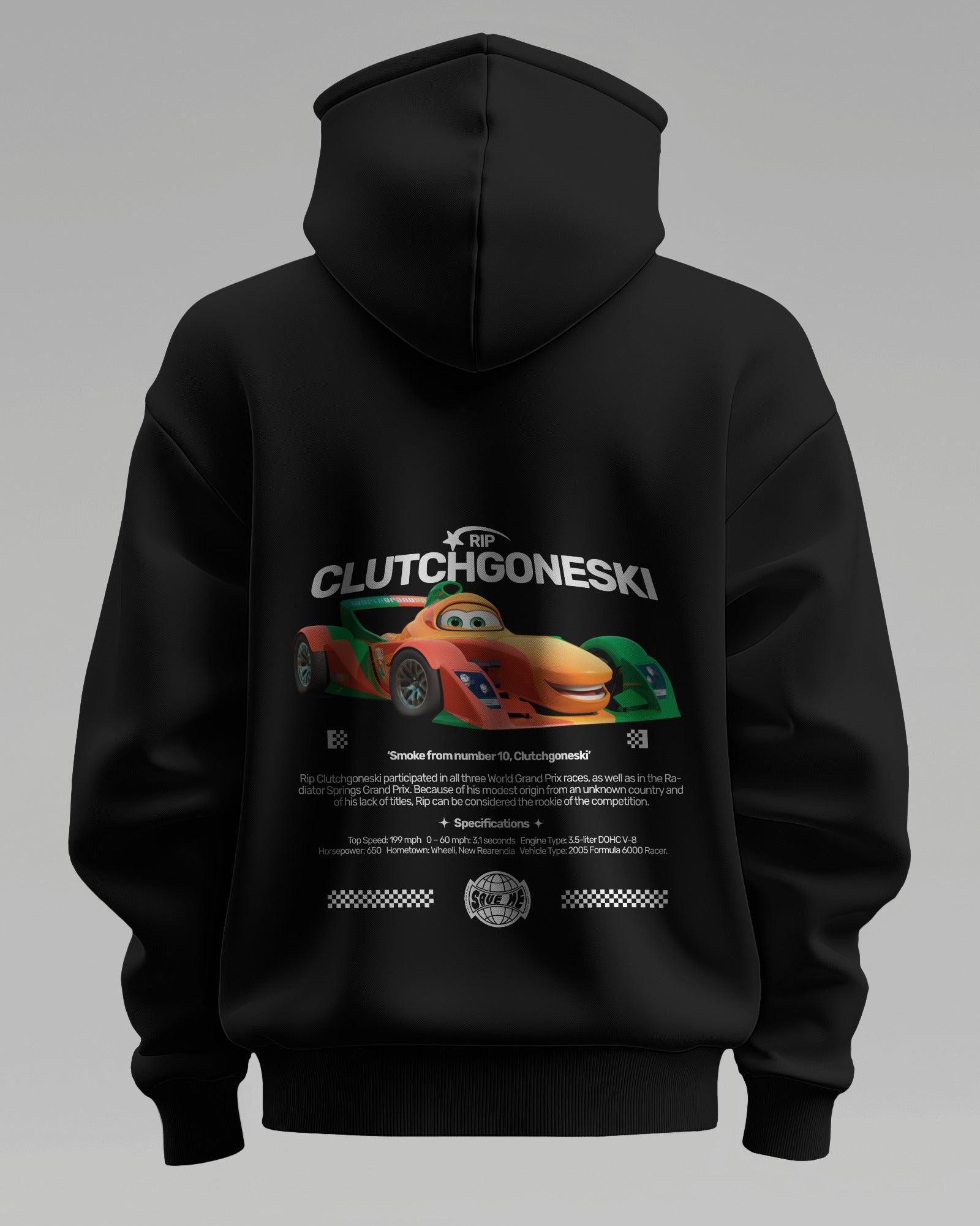 Rip Clutchgoneski F1 Racing – Premium Oversized Cotton Hoodie by Cruize Wear