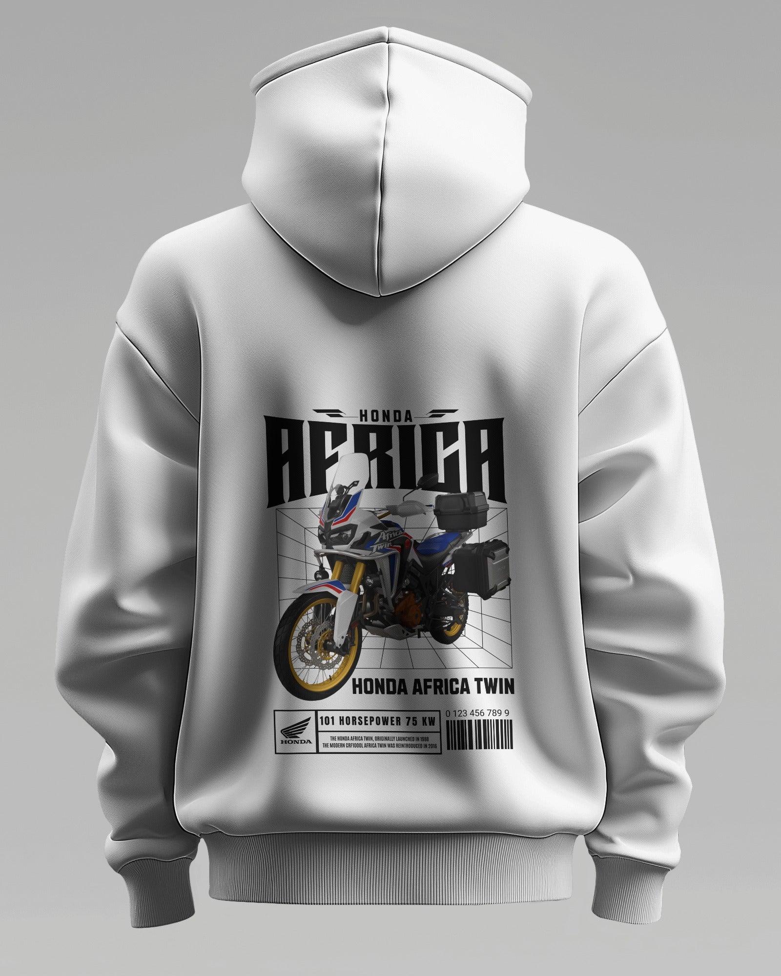 Robot Tyranno Shredder Machine – Premium Oversized Cotton Bike Hoodie by Cruize Wear