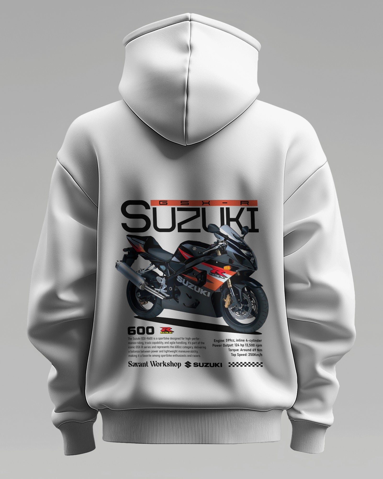 Suzuki GSX – Premium Oversized Cotton Bike Hoodie by Cruize Wear
