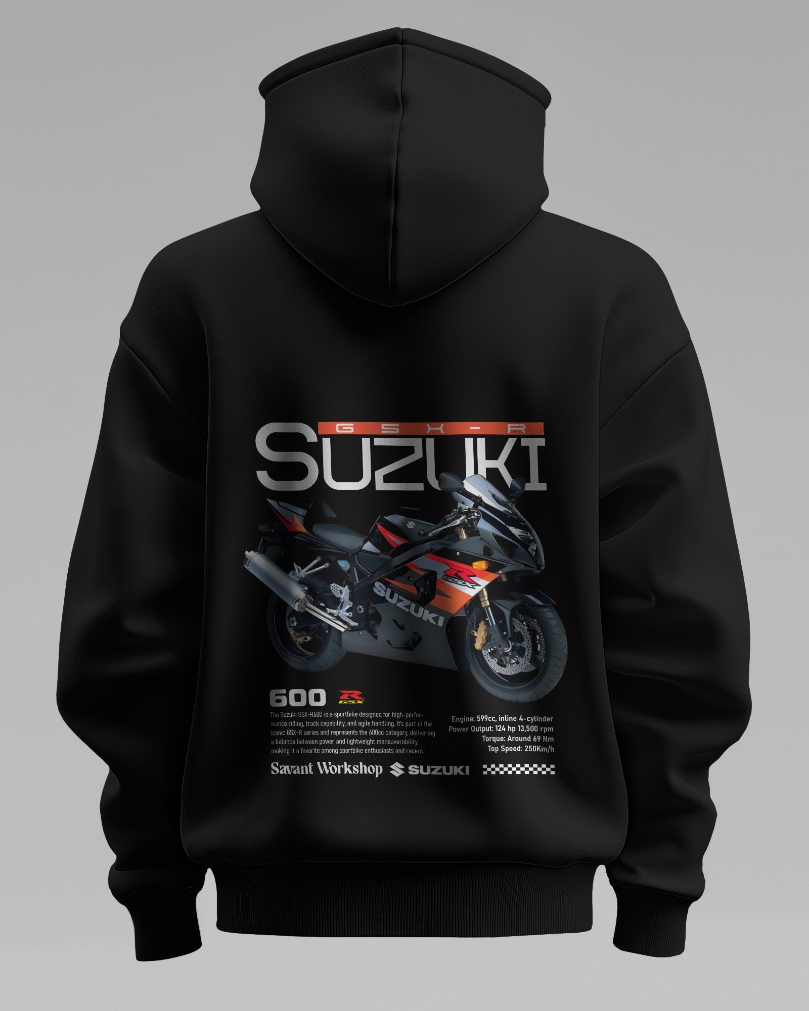 Suzuki GSX – Premium Oversized Cotton Bike Hoodie by Cruize Wear