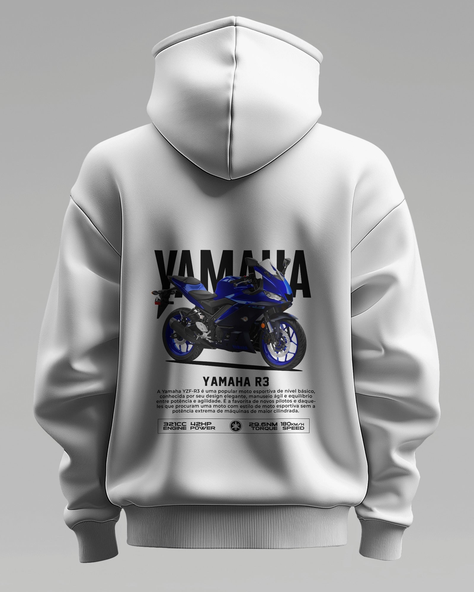 Yamaha R3 – Premium Oversized Cotton Bike Hoodie by Cruize Wear