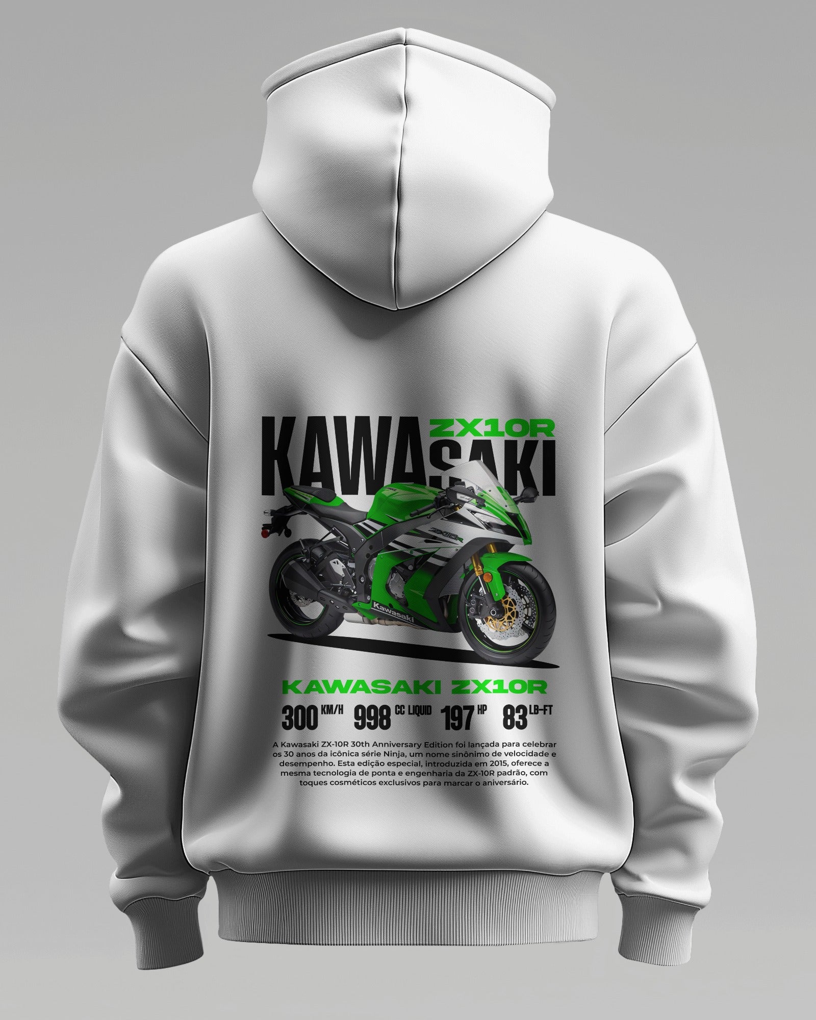 ZX10R 30TH – Premium Oversized Cotton Bike Hoodie by Cruize Wear