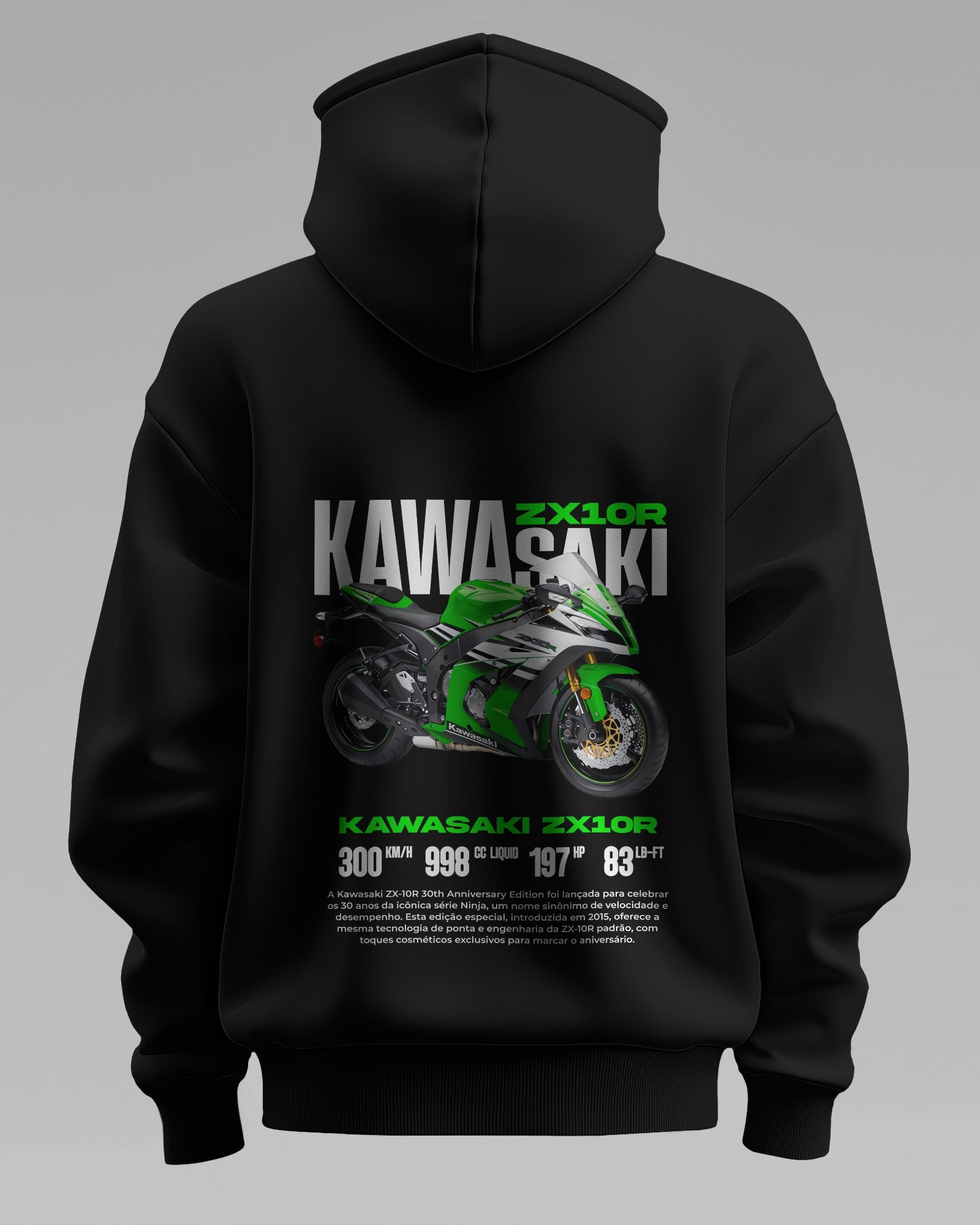 ZX10R 30TH – Premium Oversized Cotton Bike Hoodie by Cruize Wear