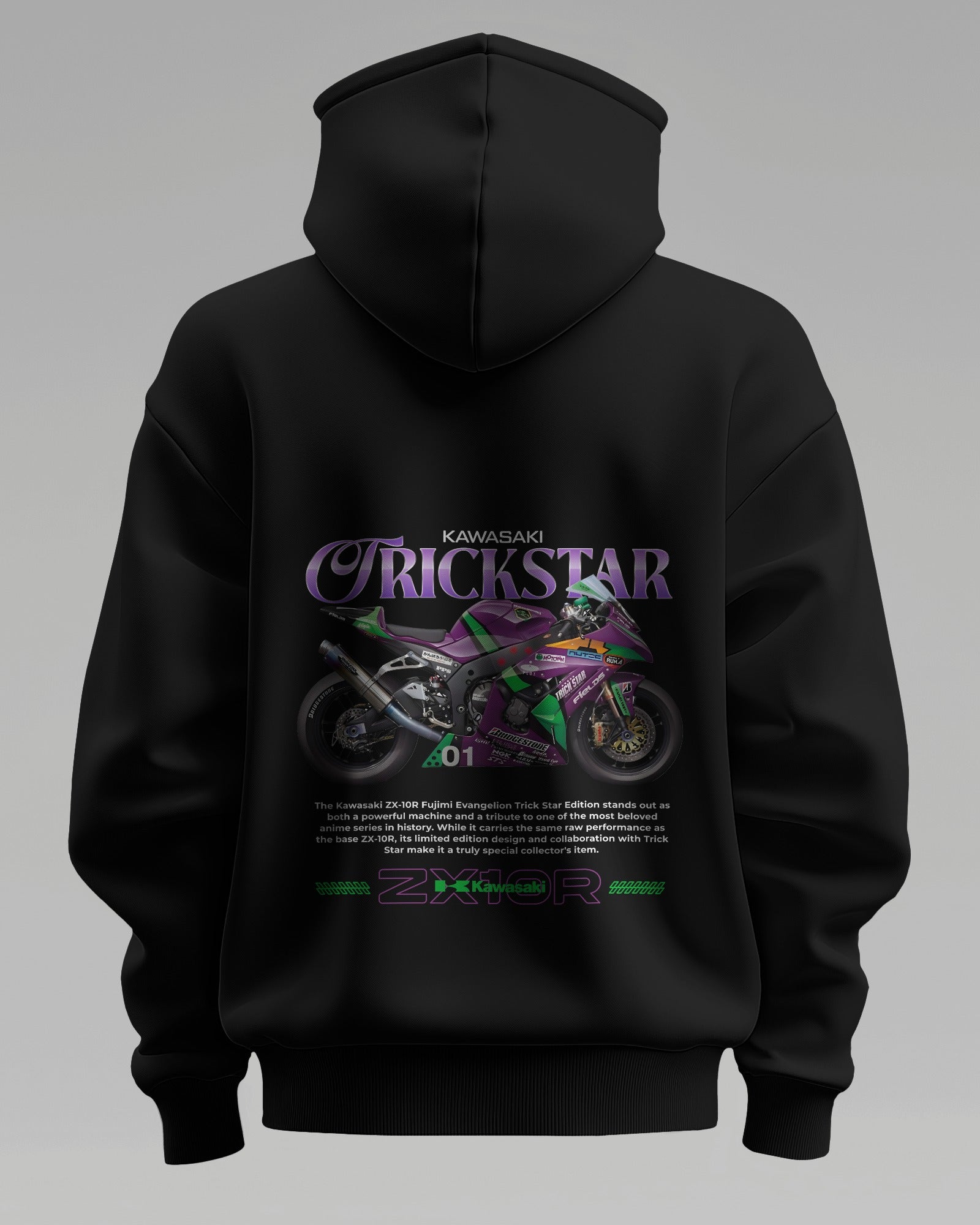 ZX10R Evangelion – Premium Oversized Cotton Bike Hoodie by Cruize Wear