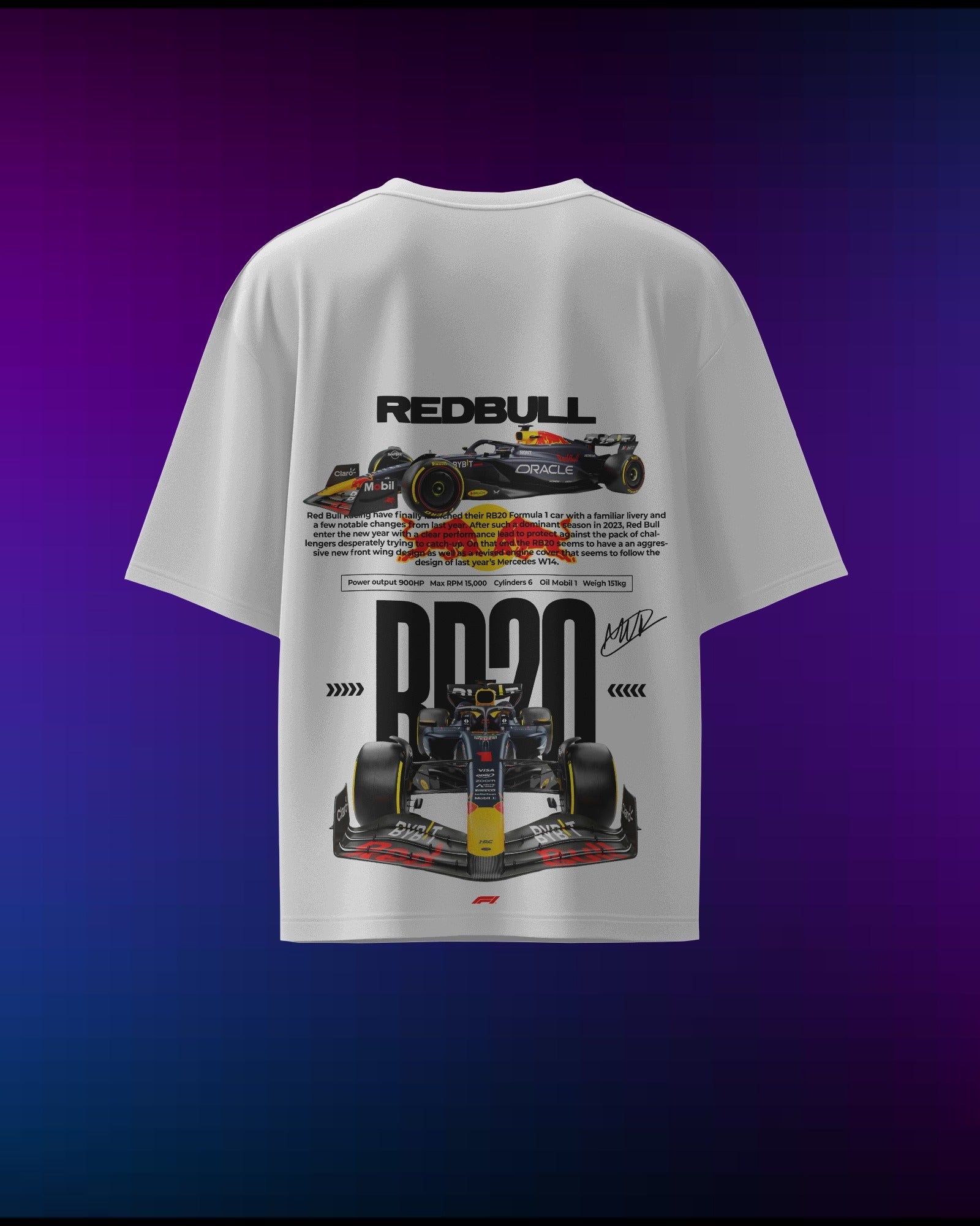 RB20 Racing F1 T-Shirt