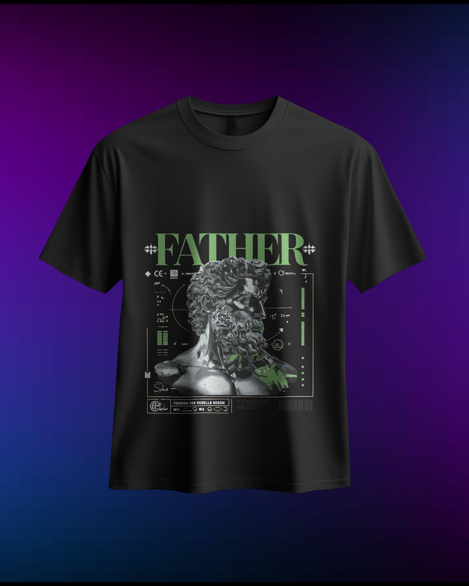 Father Stoic - Pure Cotton Oversized T-Shirt