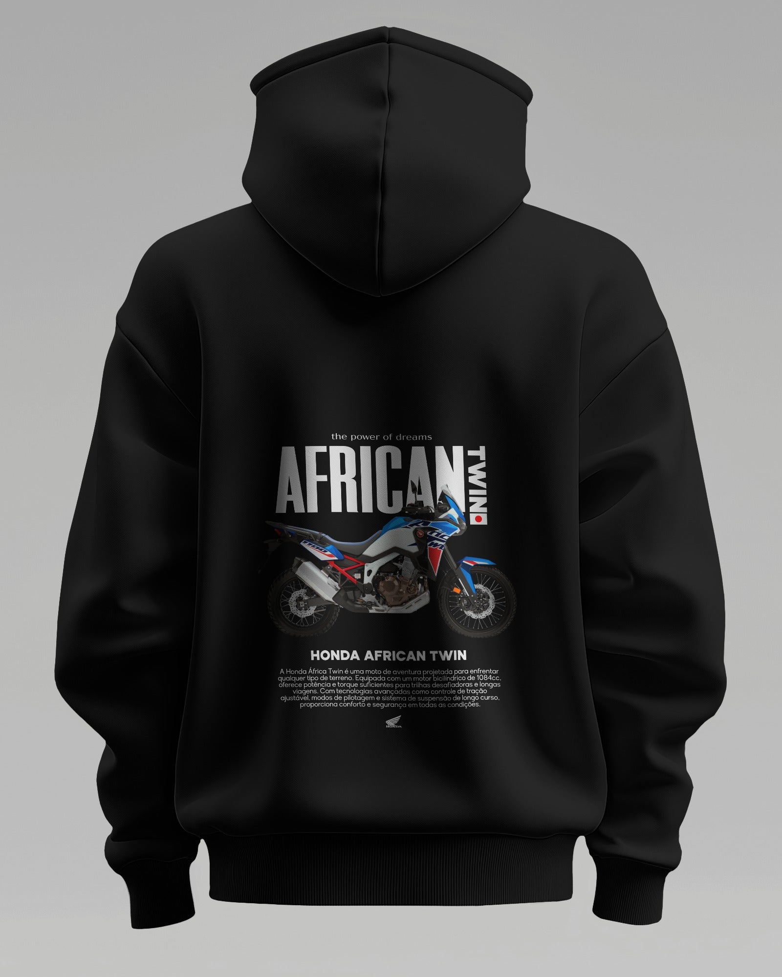 Honda African Twin V1 – Premium Oversized Cotton Bike Hoodie by Cruize Wear