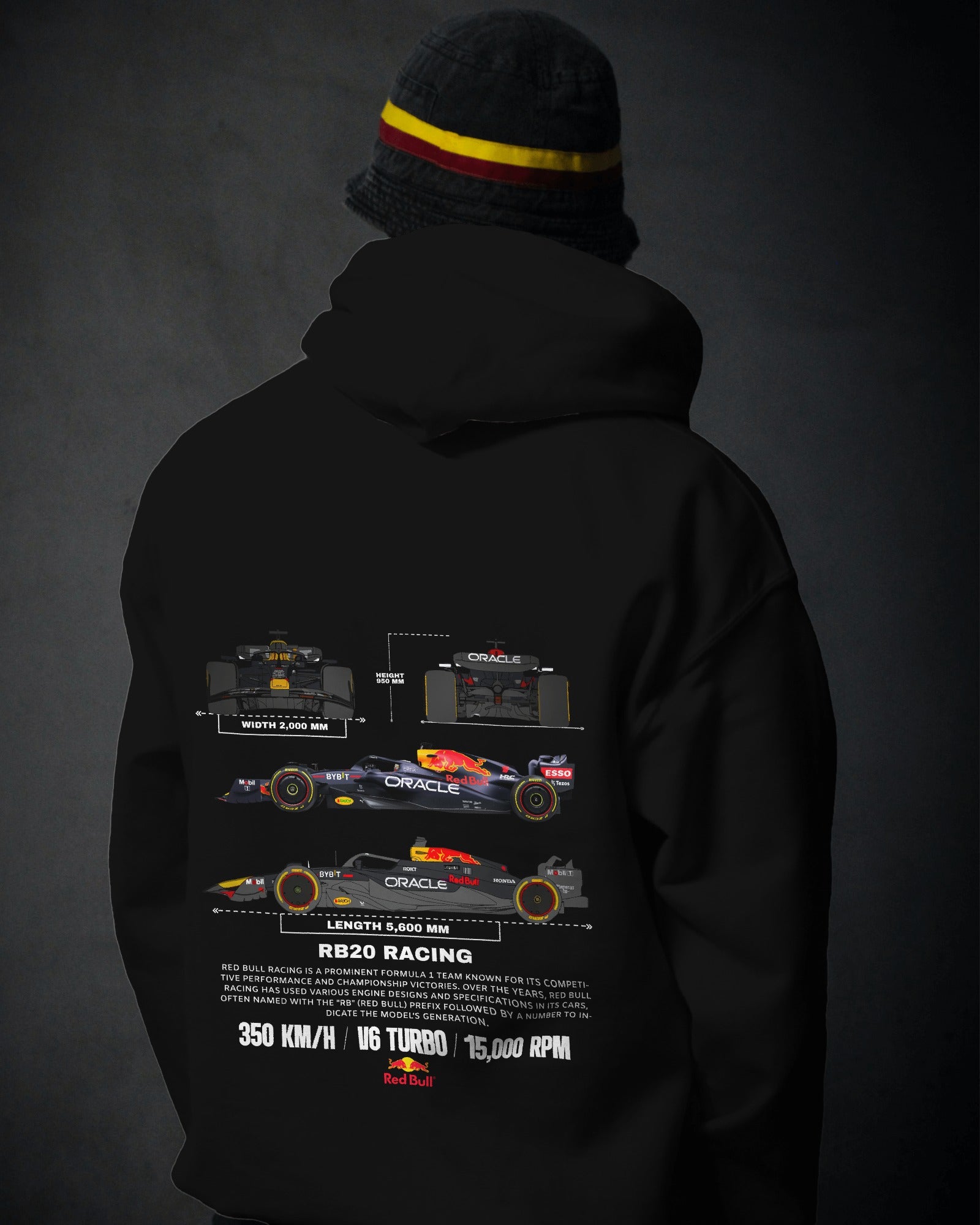 Red Bull RB20 Racing Premium F1 Cotton Hoodie