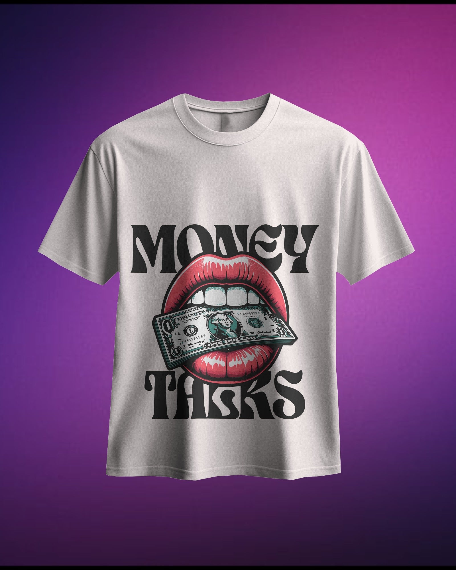 Money Talks - Pure Cotton Oversized T-Shirt